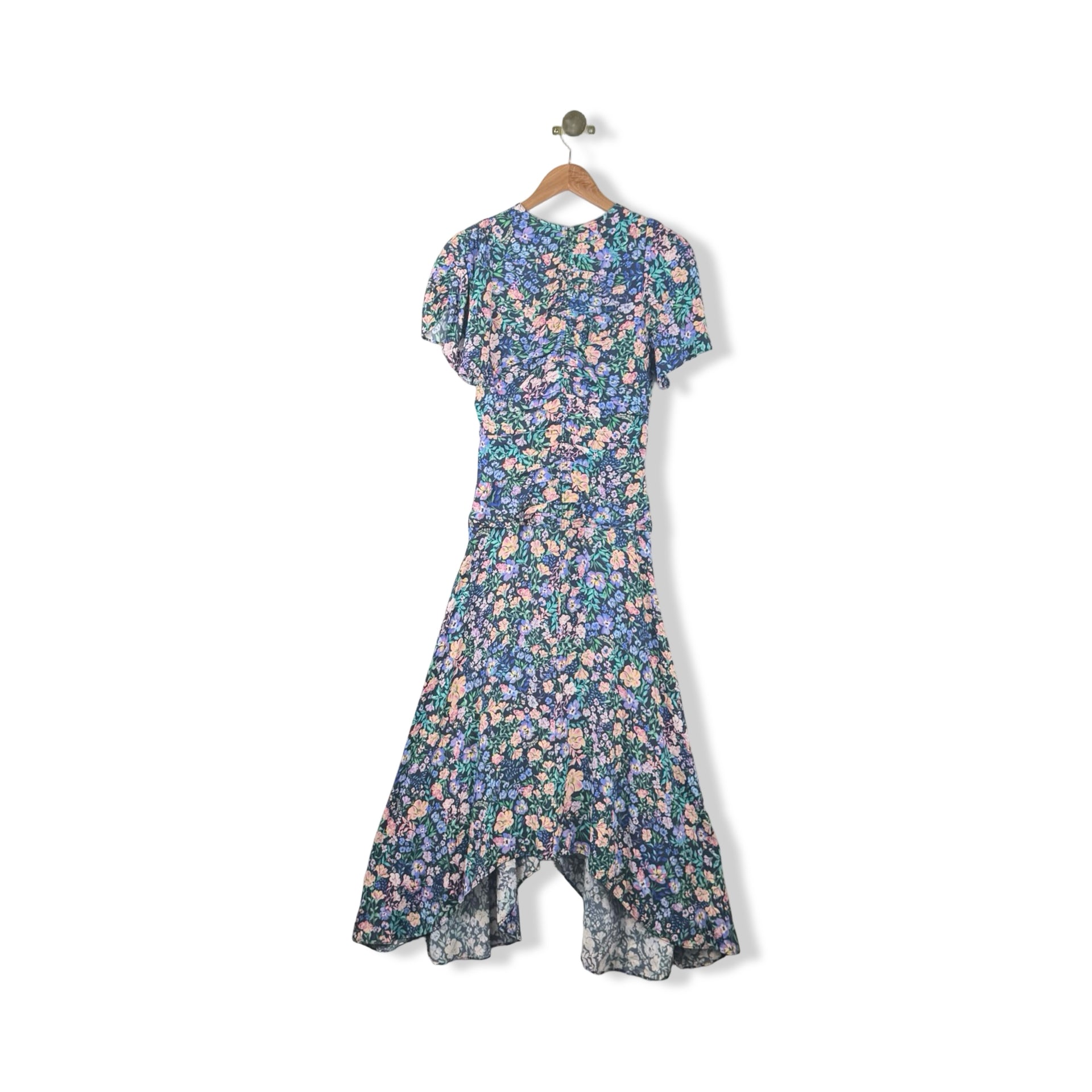 Shoshanna Short Sleeve Floral Maxi Dress