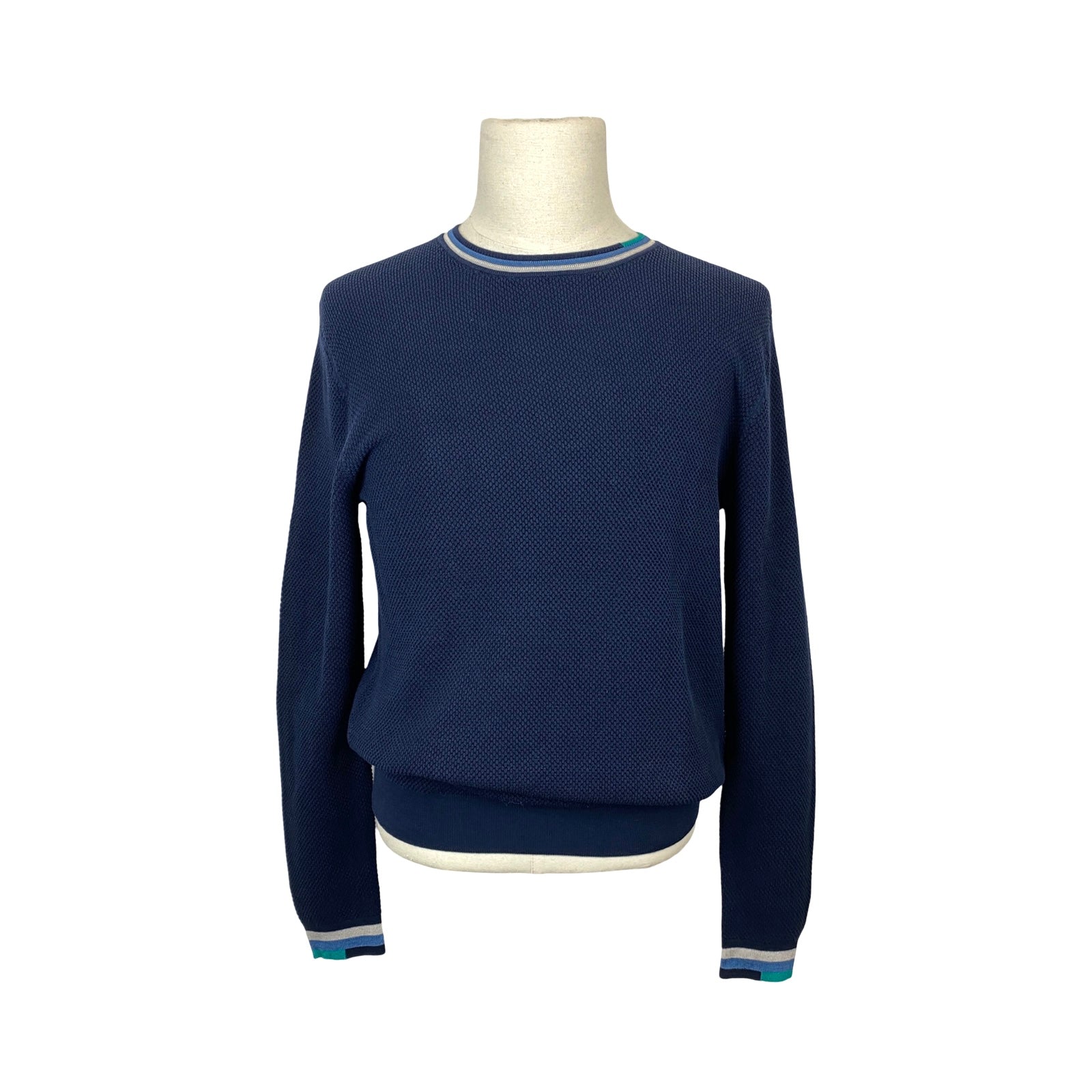 Reiss Amble Intarsia Trim Sweater