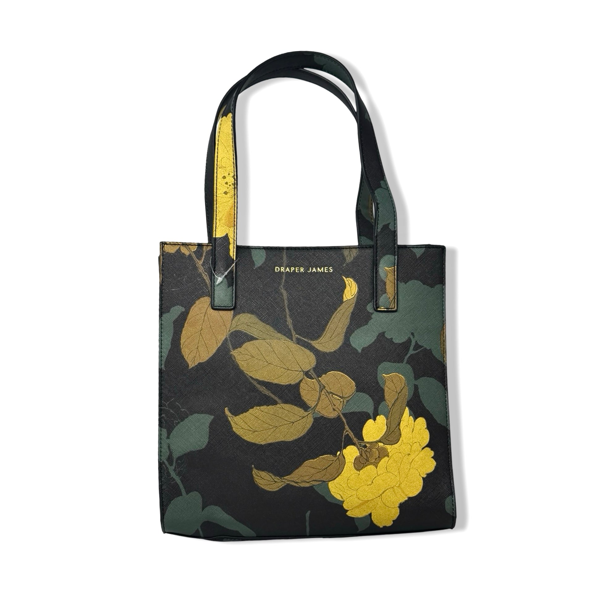 Draper James Small Dark Floral Tote Bag