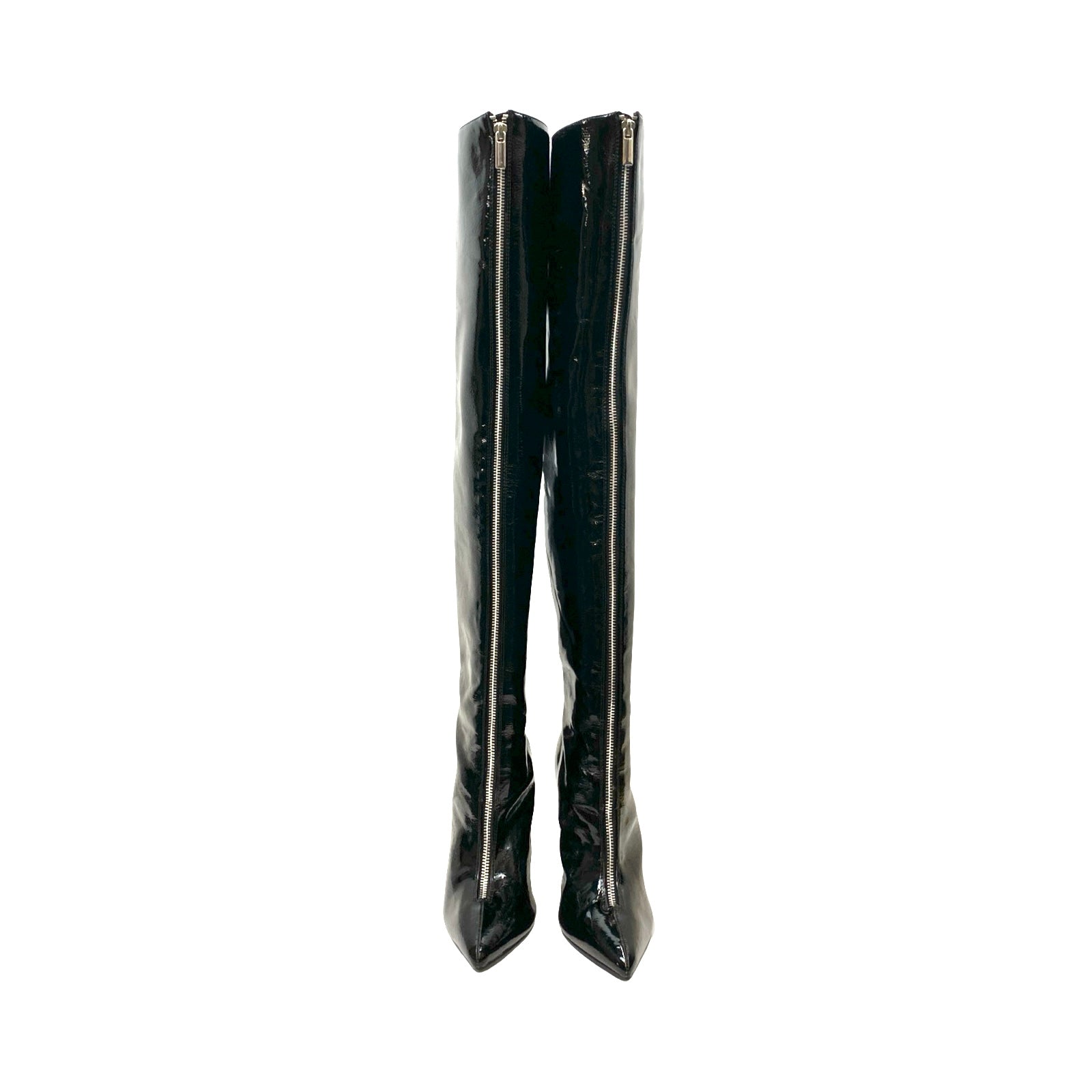 Forever 21 Knee-High Patent Leather Boots