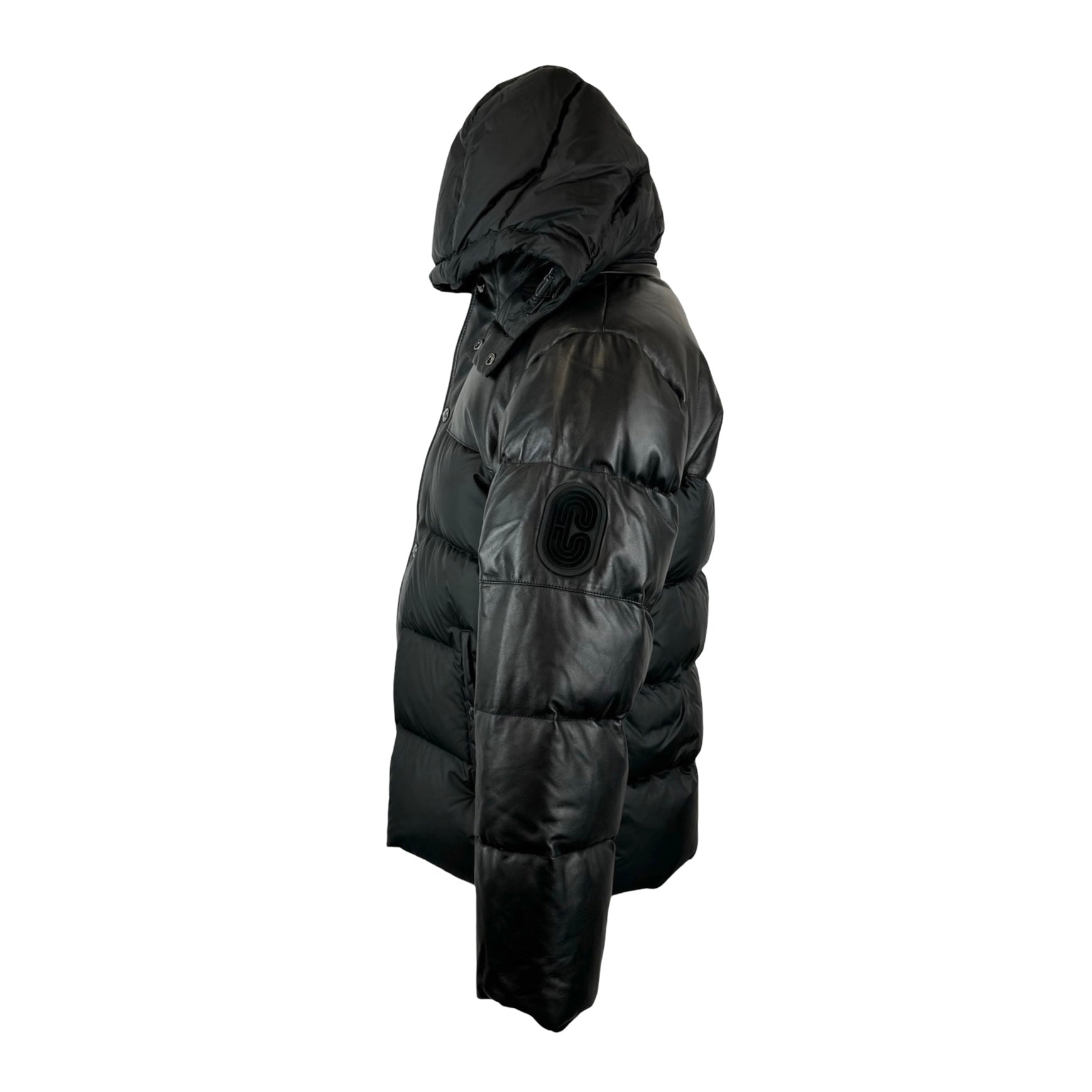 Coach Leather Puffer Down Jacket