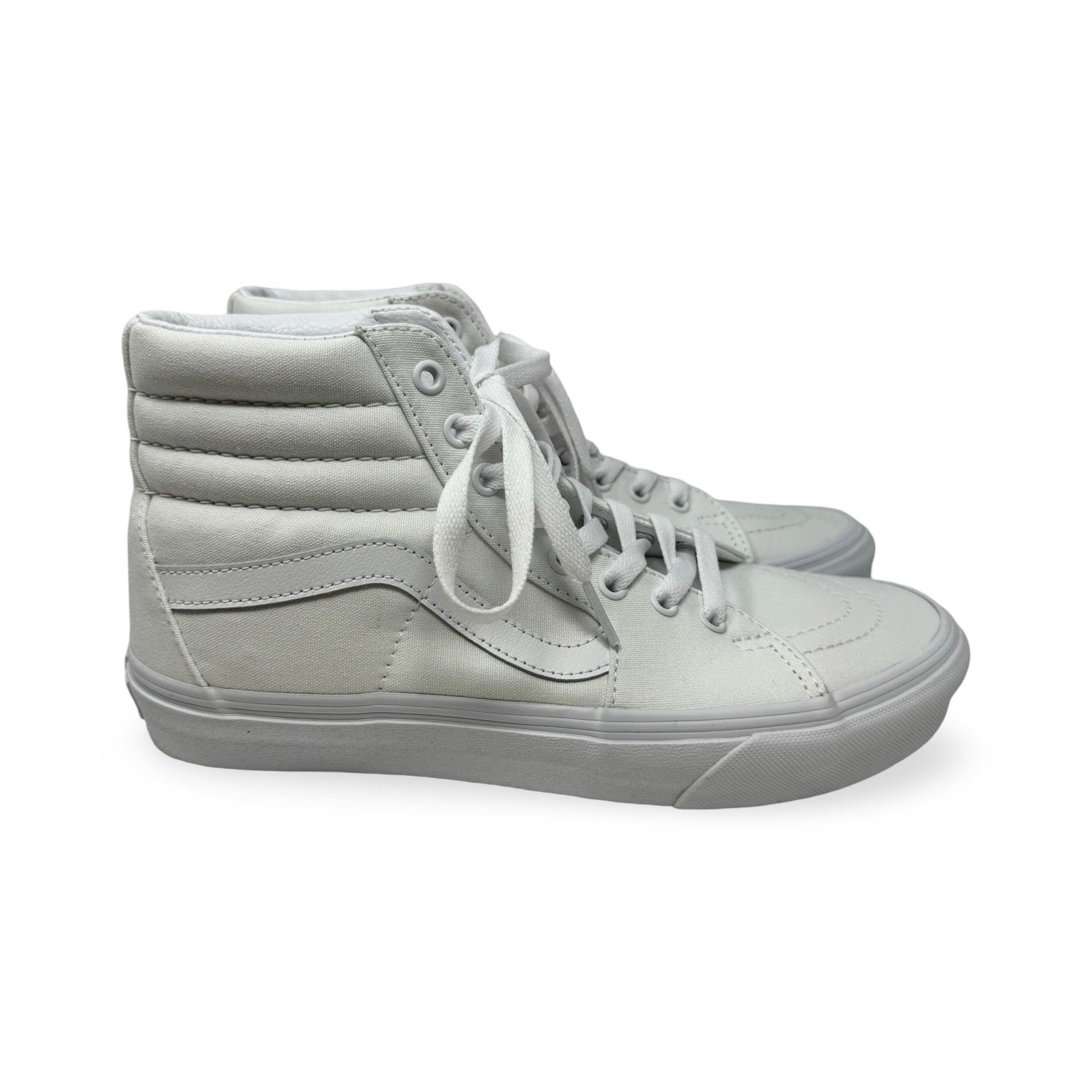 Vans White Sk8 Hi Wide Sneakers