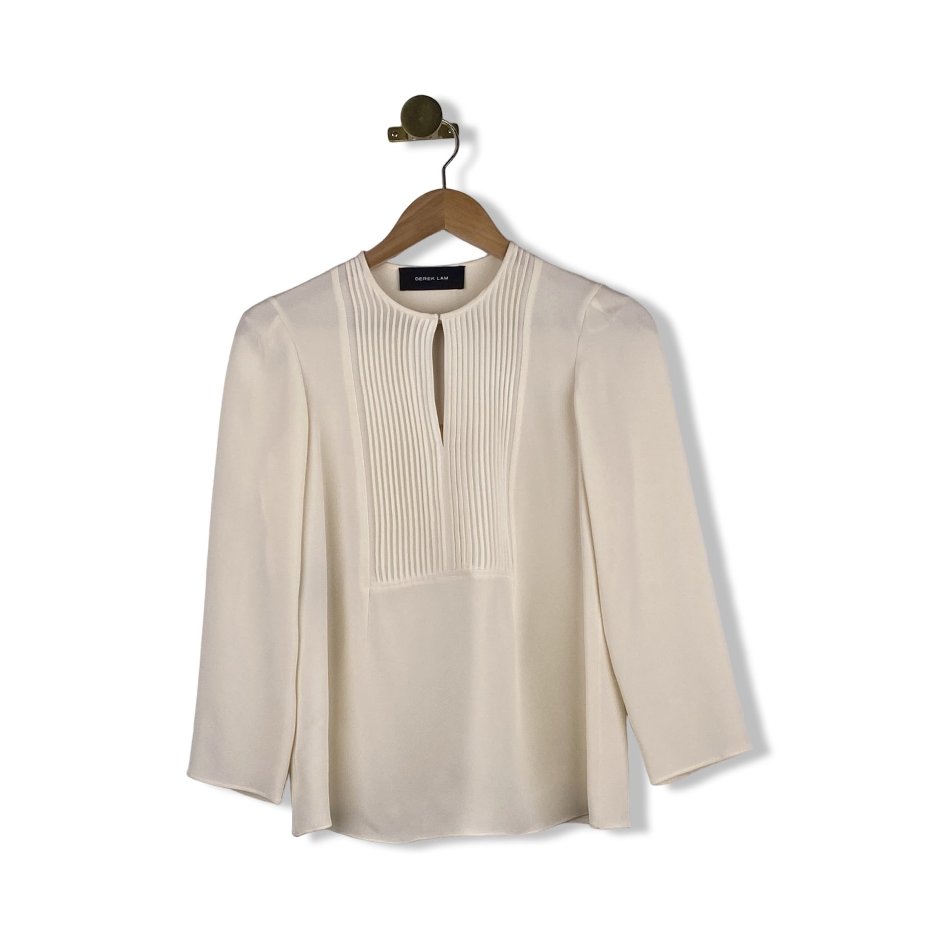 Derek Lam Silk Pleated Blouse