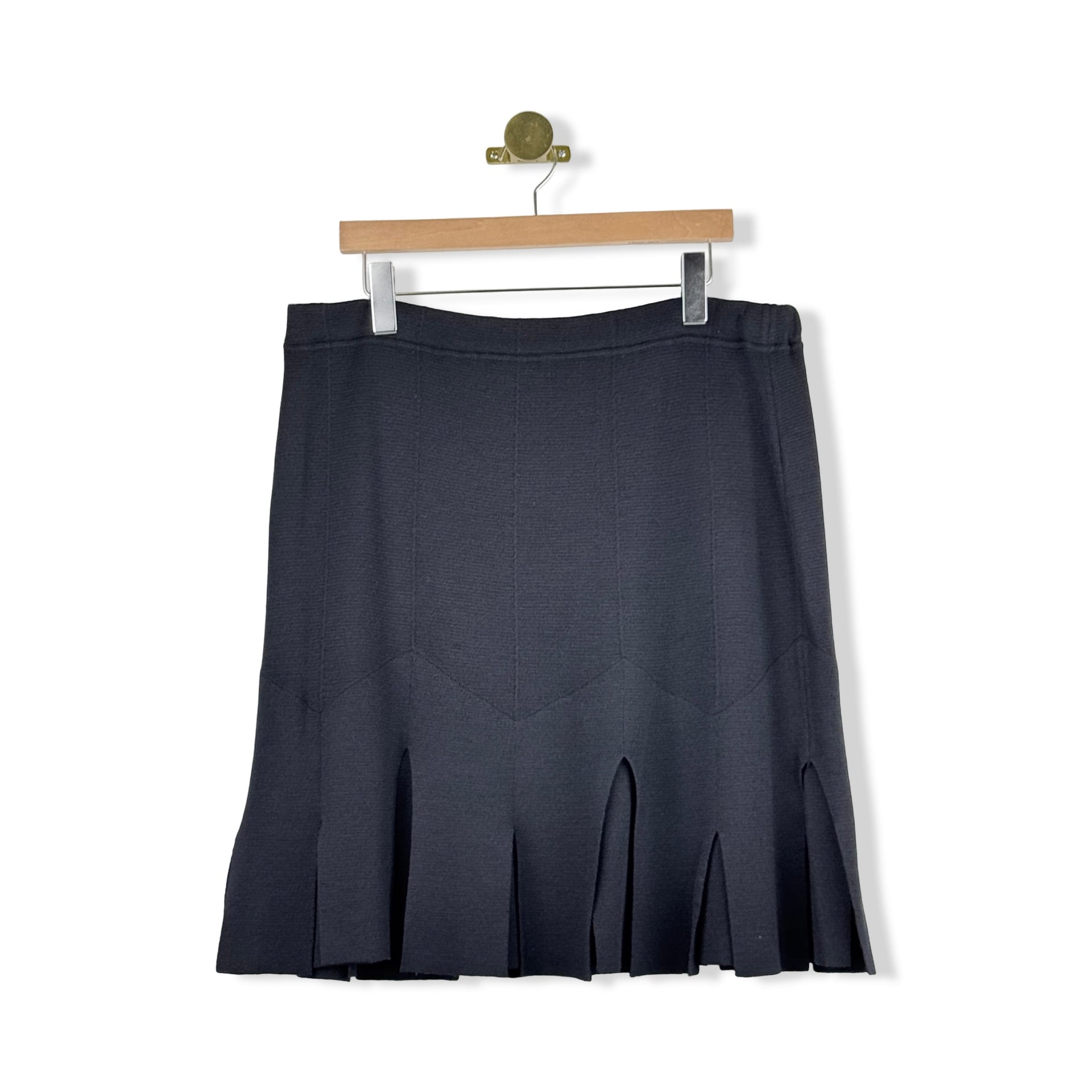 Vintage St. John Collection Flared Knit Skirt