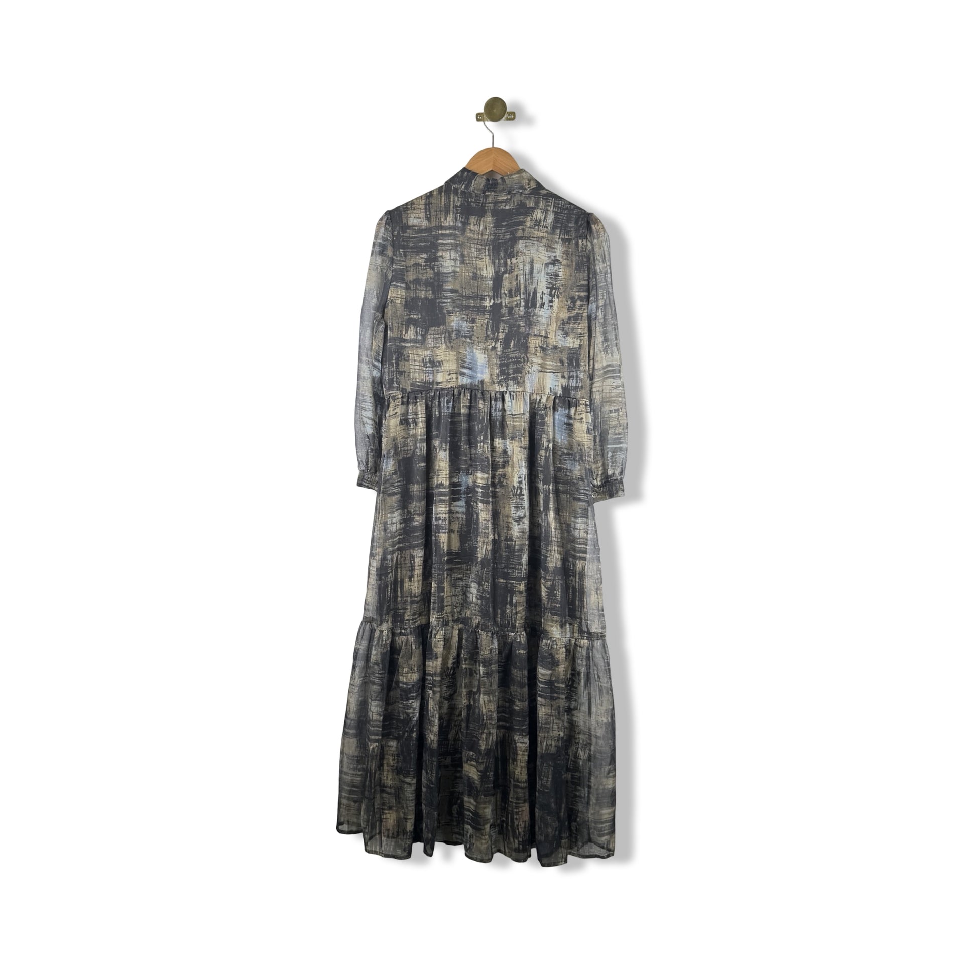 Area Stars Brush Stroke Print Dress