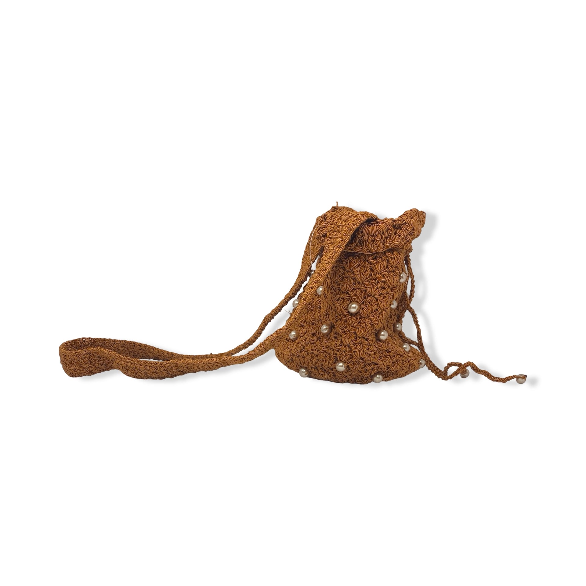 Suryo Pearl Applique Crossbody Bag