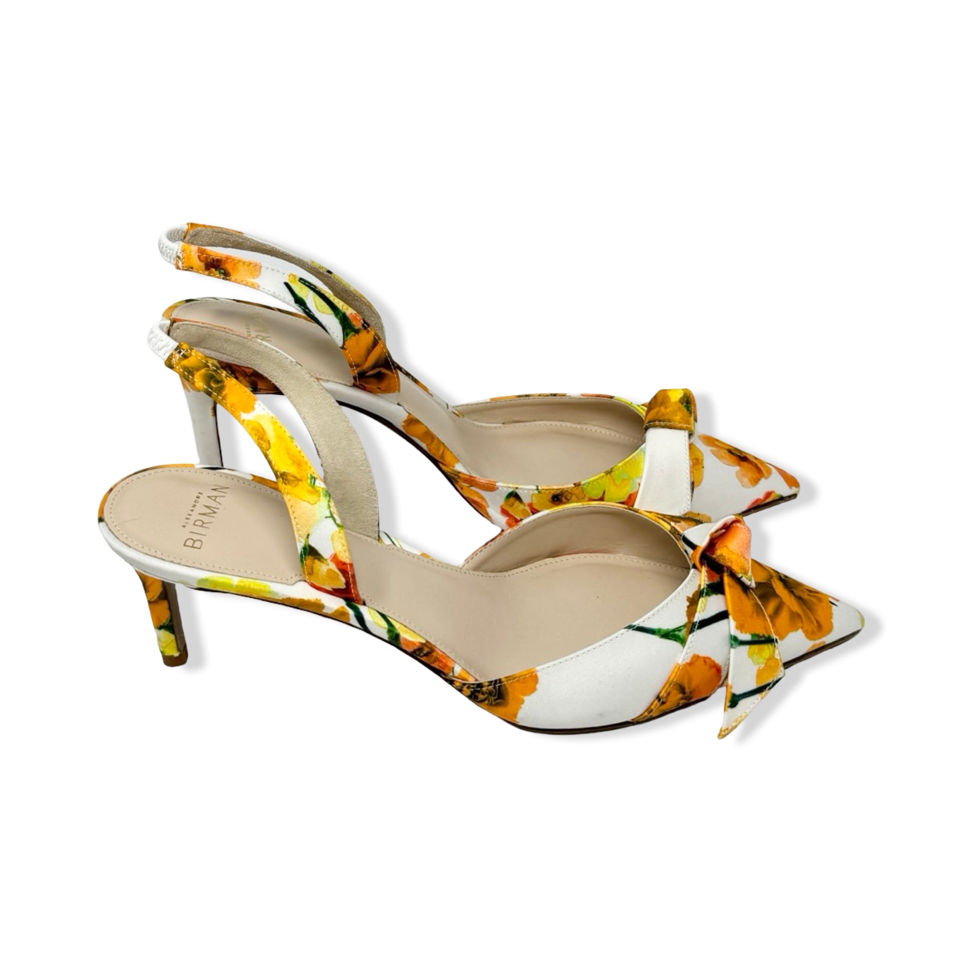 Alexandre Birman Floral Kitten Heel