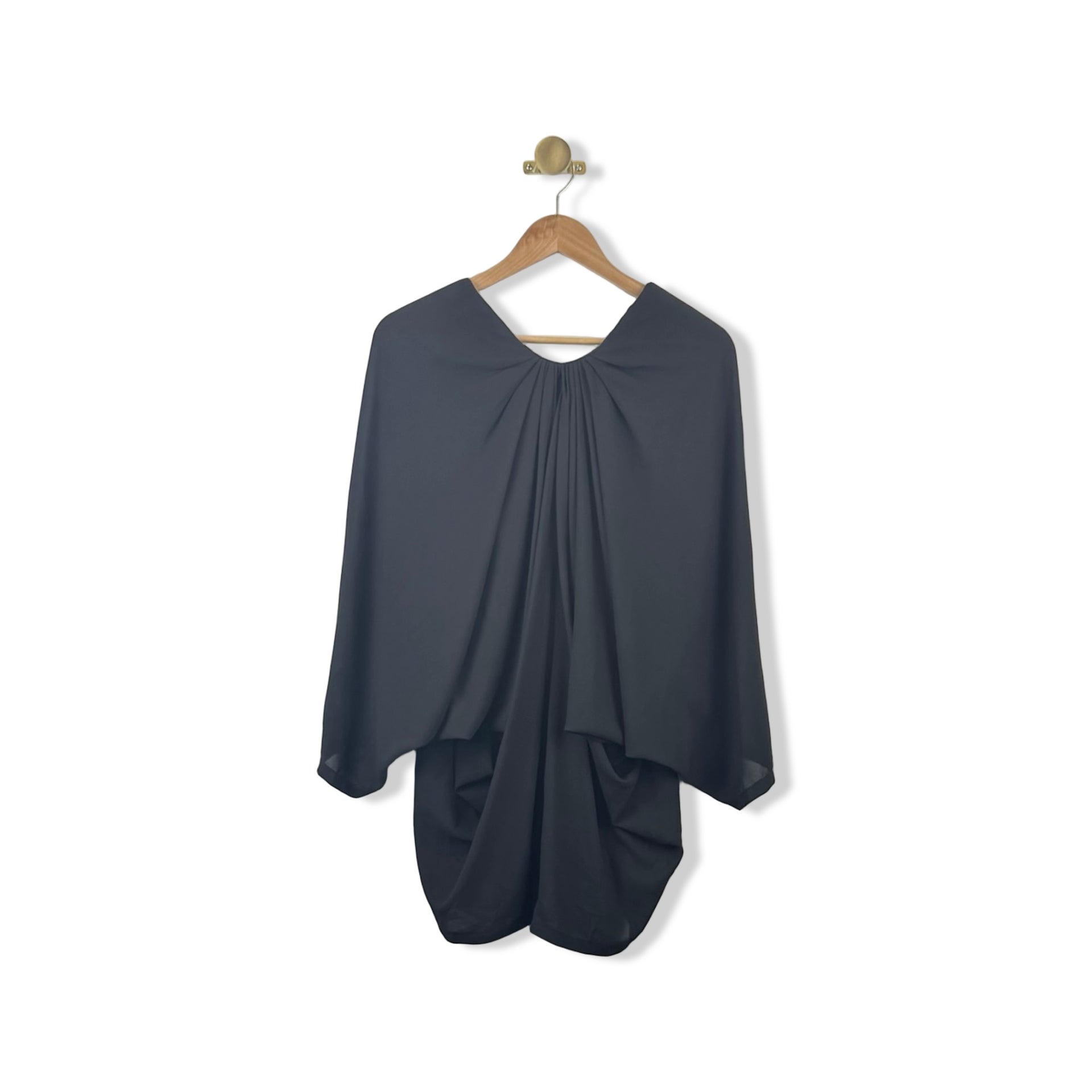 Luxe London Pleat Front Blouse