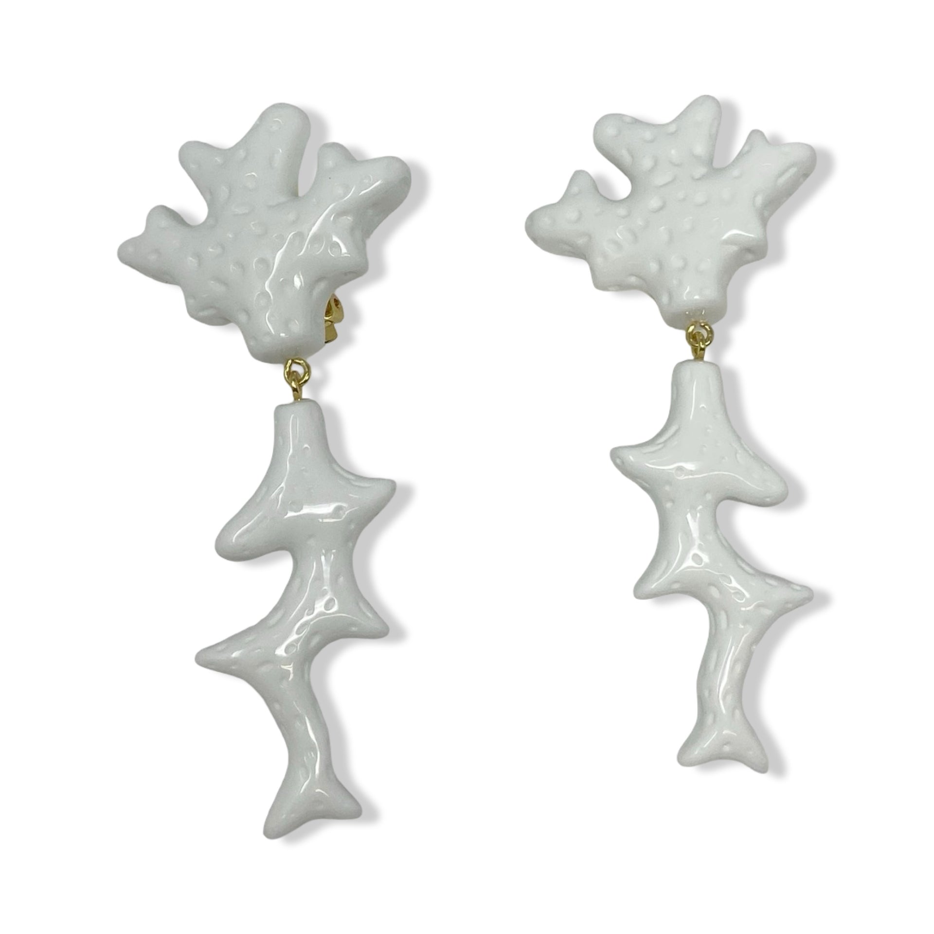 Julietta Textured Coral Earrings