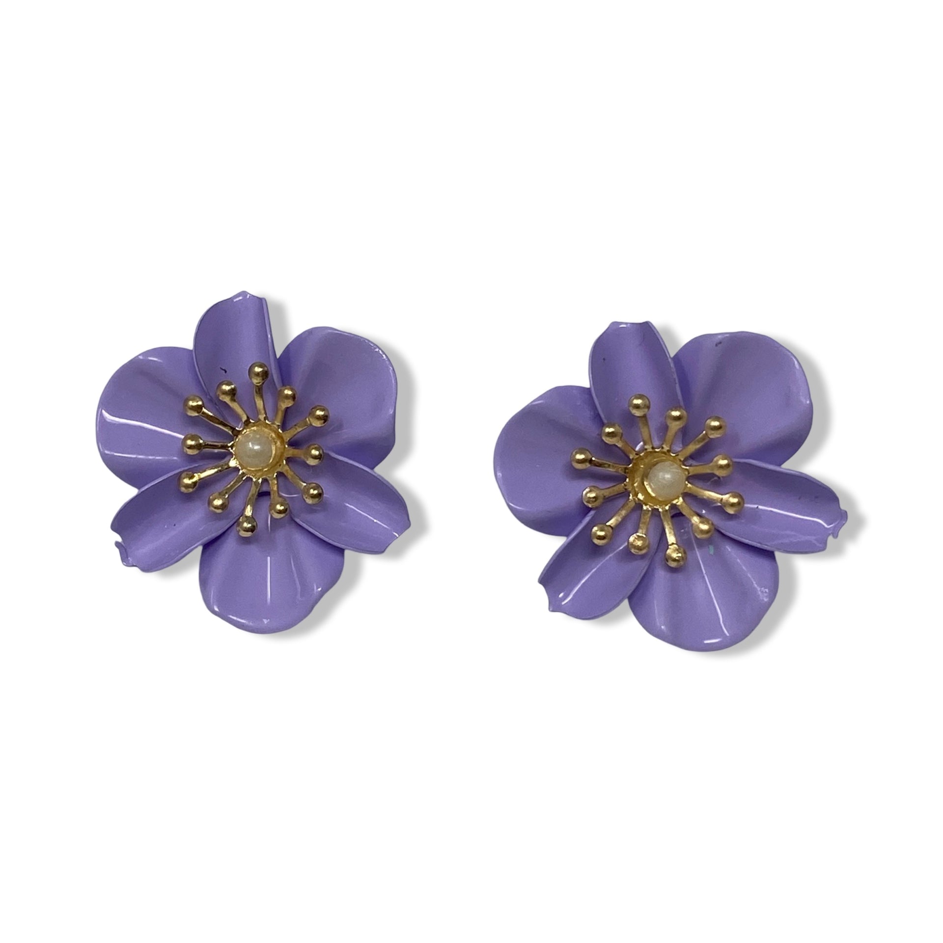 Enamel Flower Earring