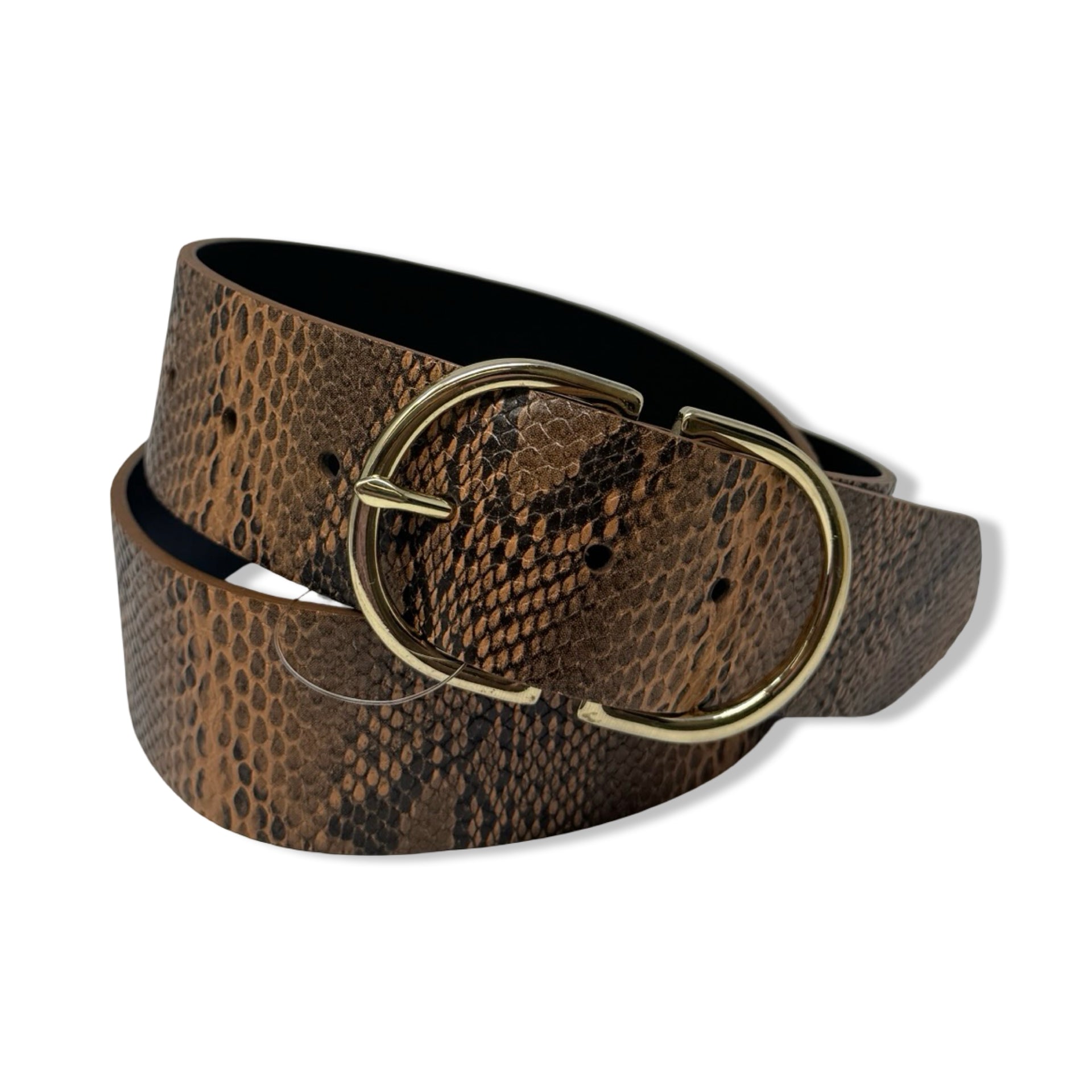 Circa SF Snake Skin Print Belt