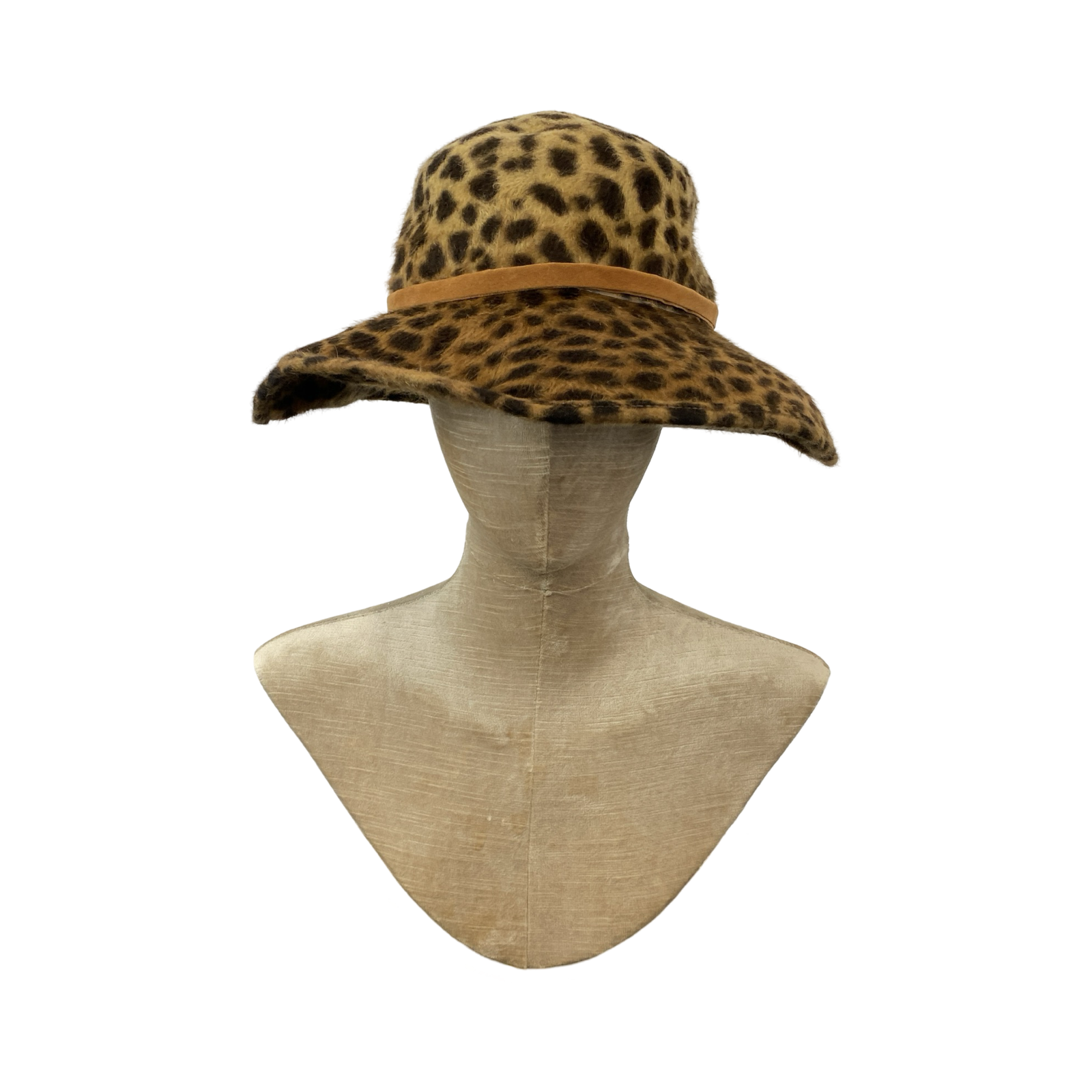 Cheetah Print Wide Brim Hat