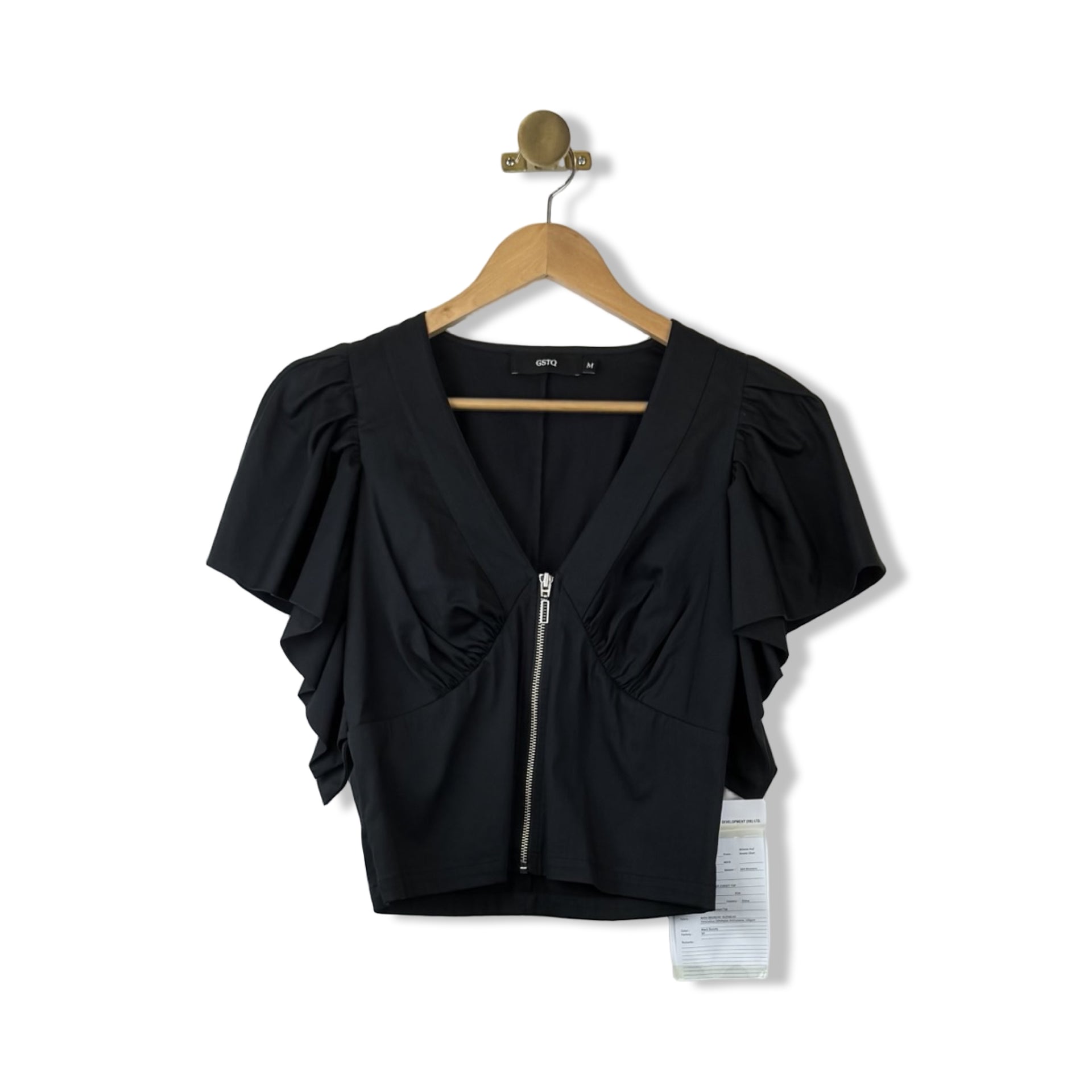 GSTQ Flutter Sleeve Corset Top