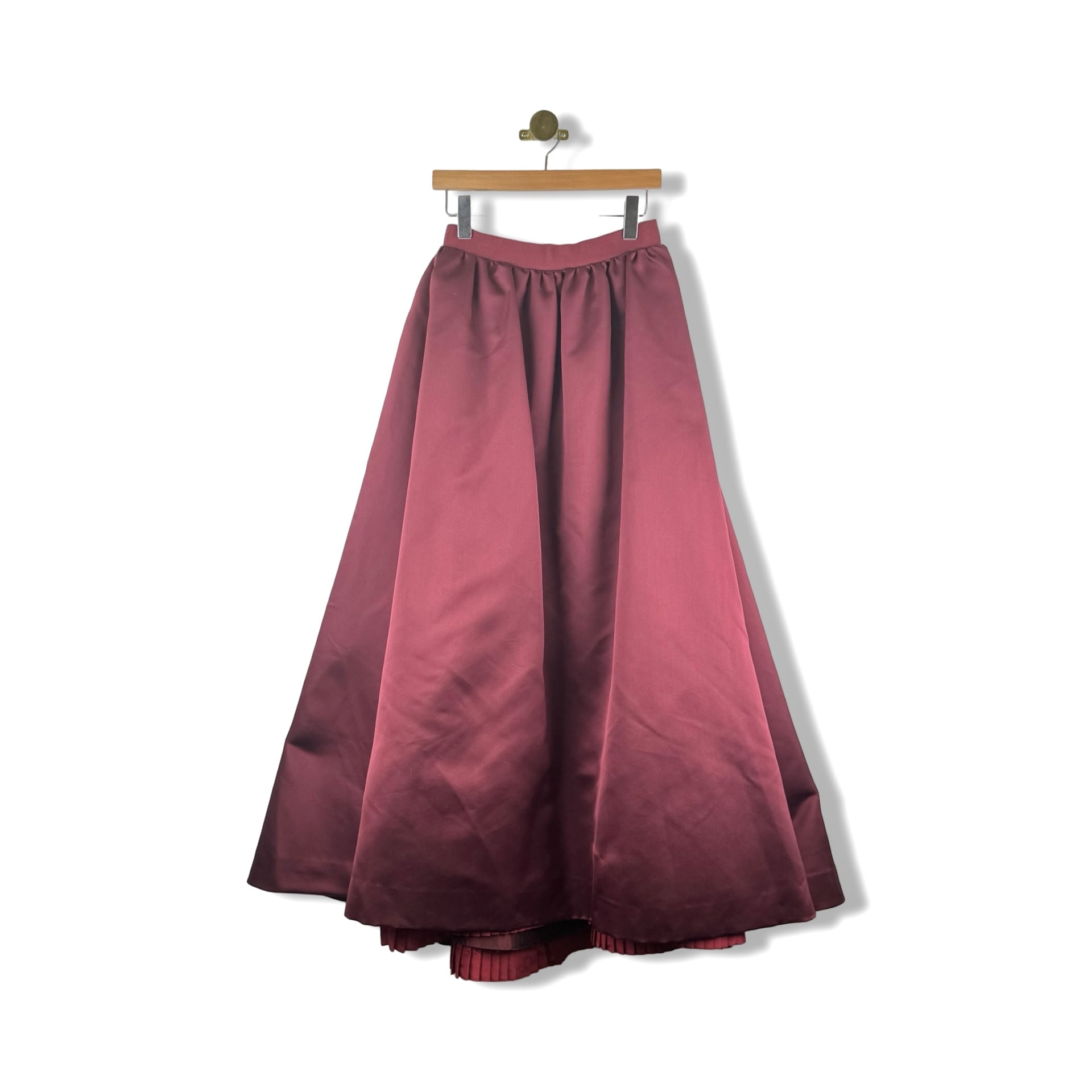Oscar de la Renta Maxi Silk Puff Skirt