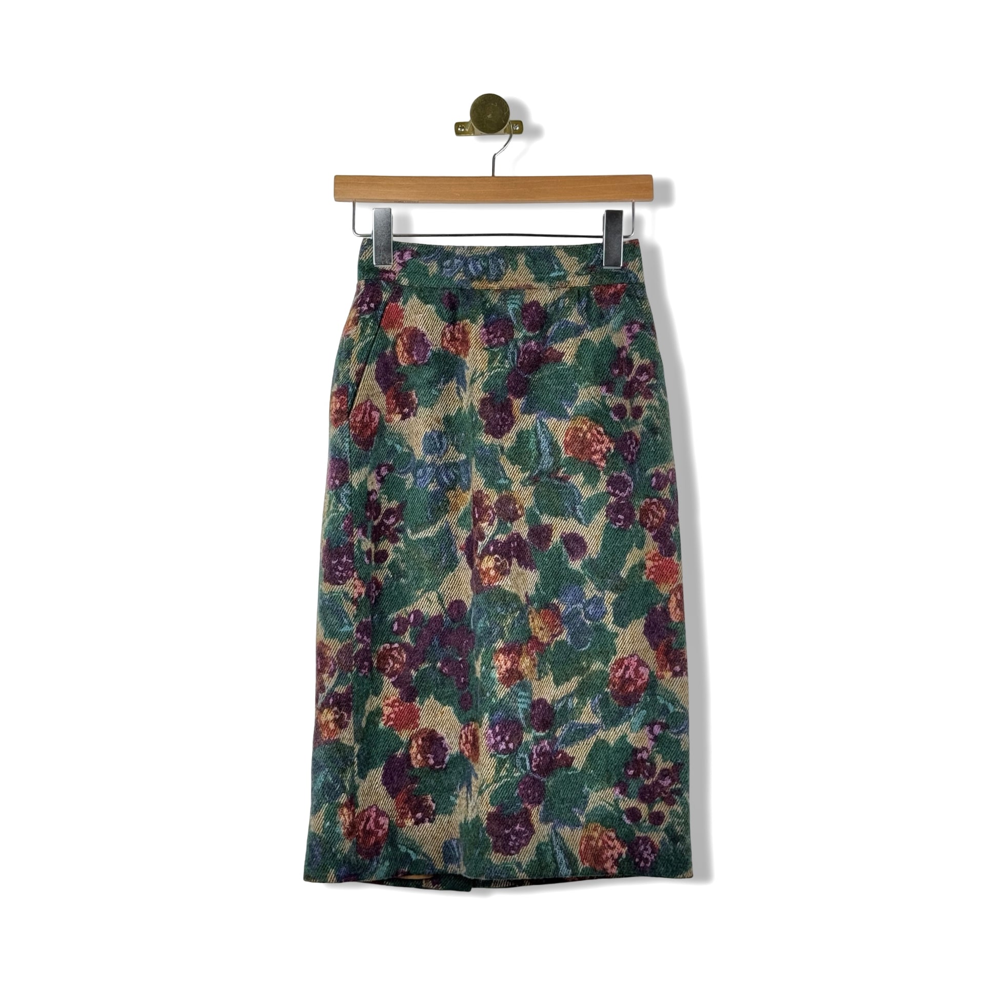 Vintage Escada by Margaretha Ley Wool Floral Skirt