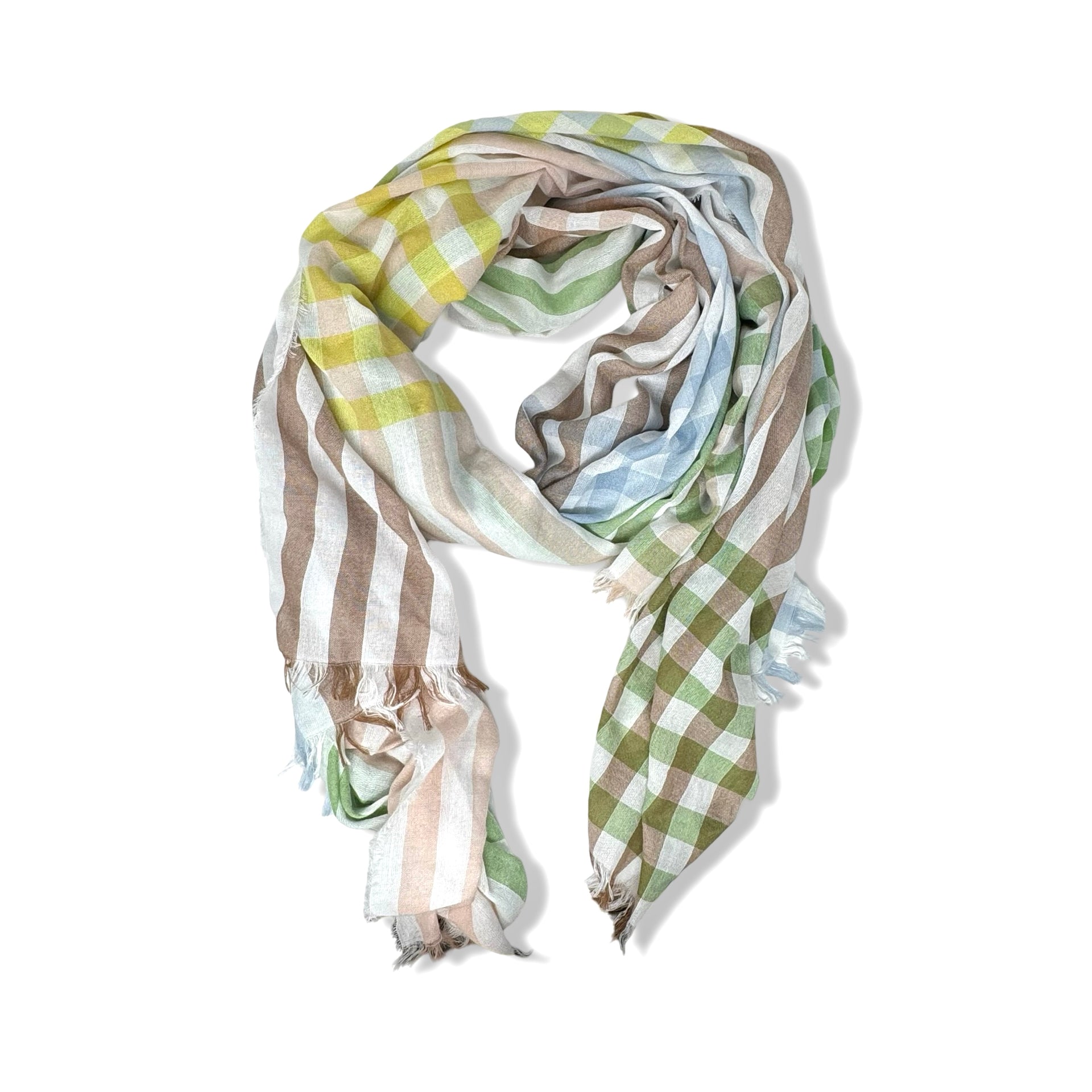 Fraas Oversized Plaid Wrap Scarf
