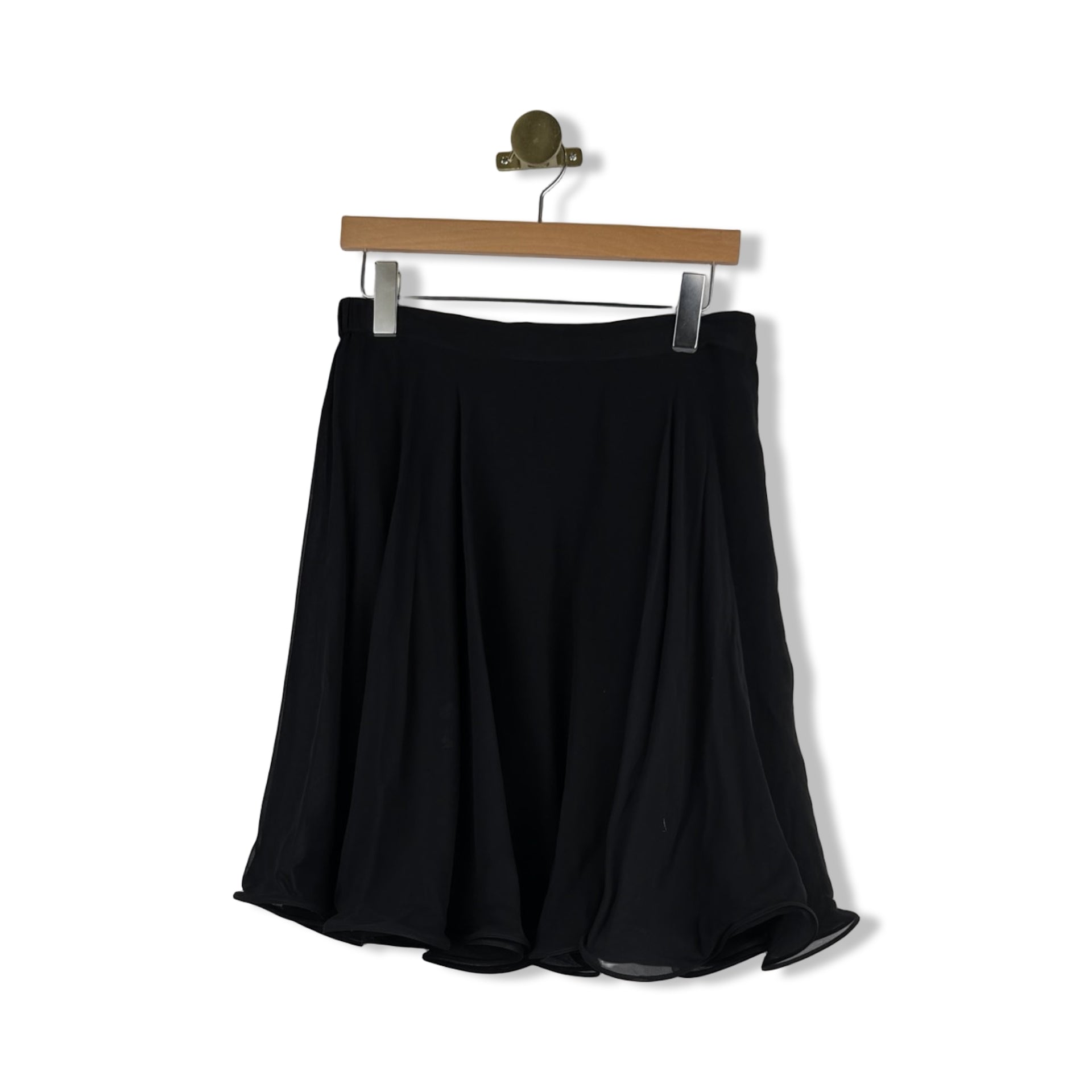 Vintage Black Tie Oleg Cassini Skater Skirt