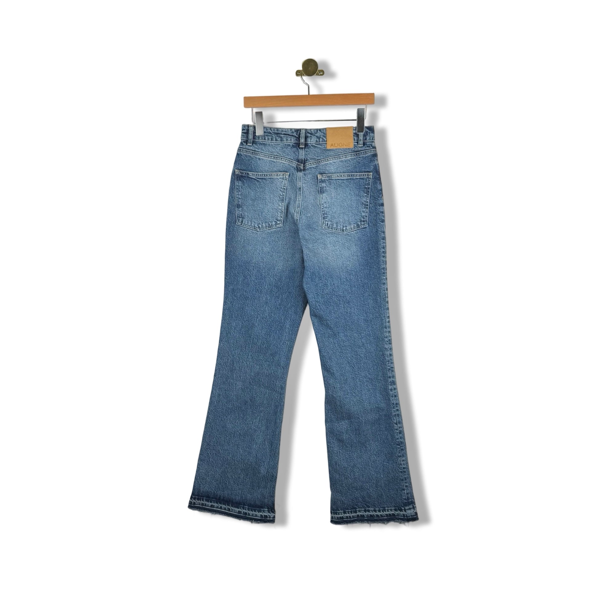 ALIGNE Lake Blue Straight Flare Jeans