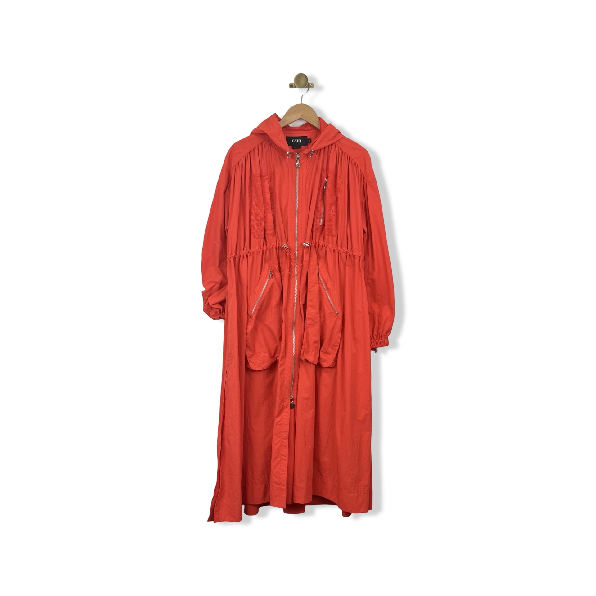 GSTQ Long Mesh Drawstring Jacket