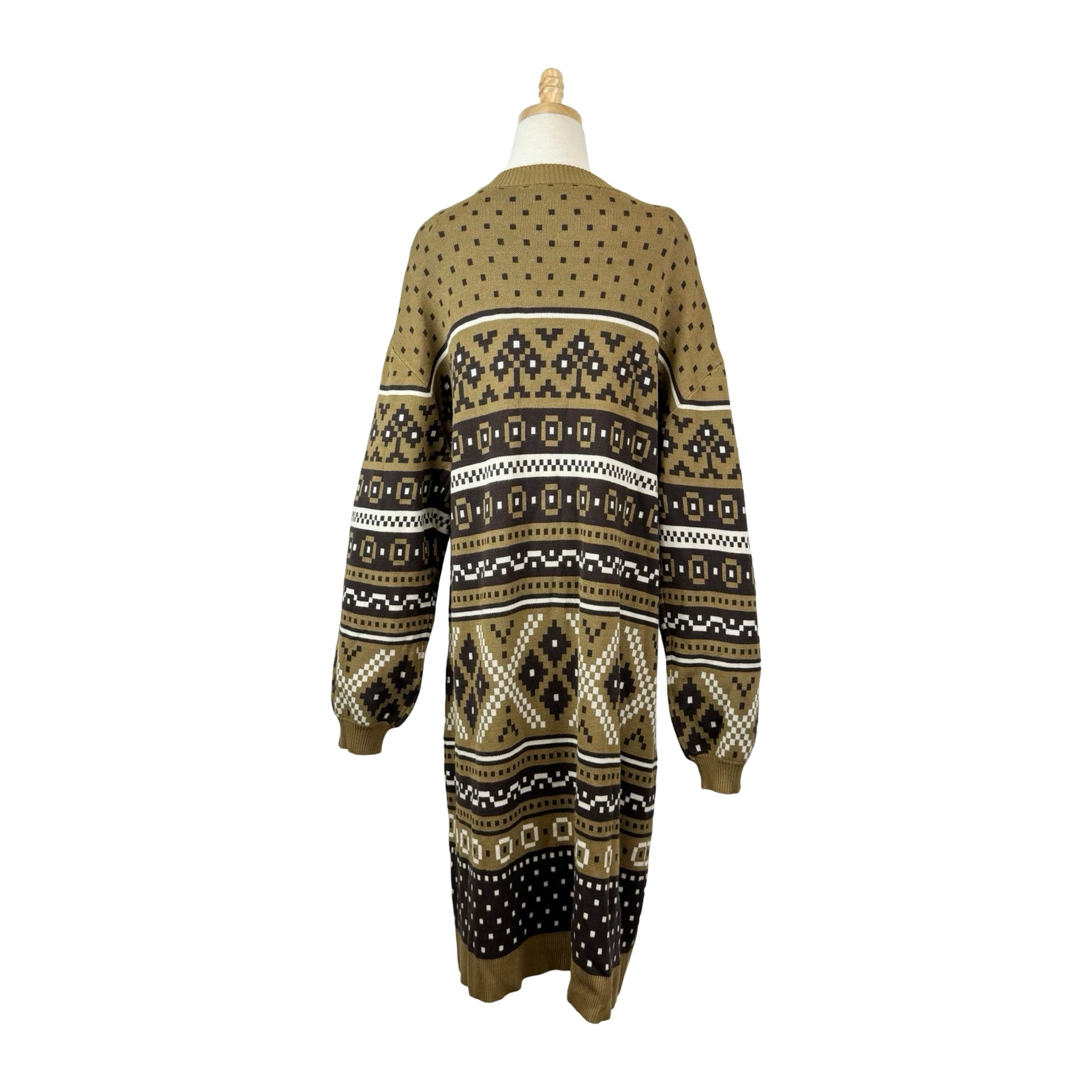 Eloquii Geometric Knit Sweater Dress