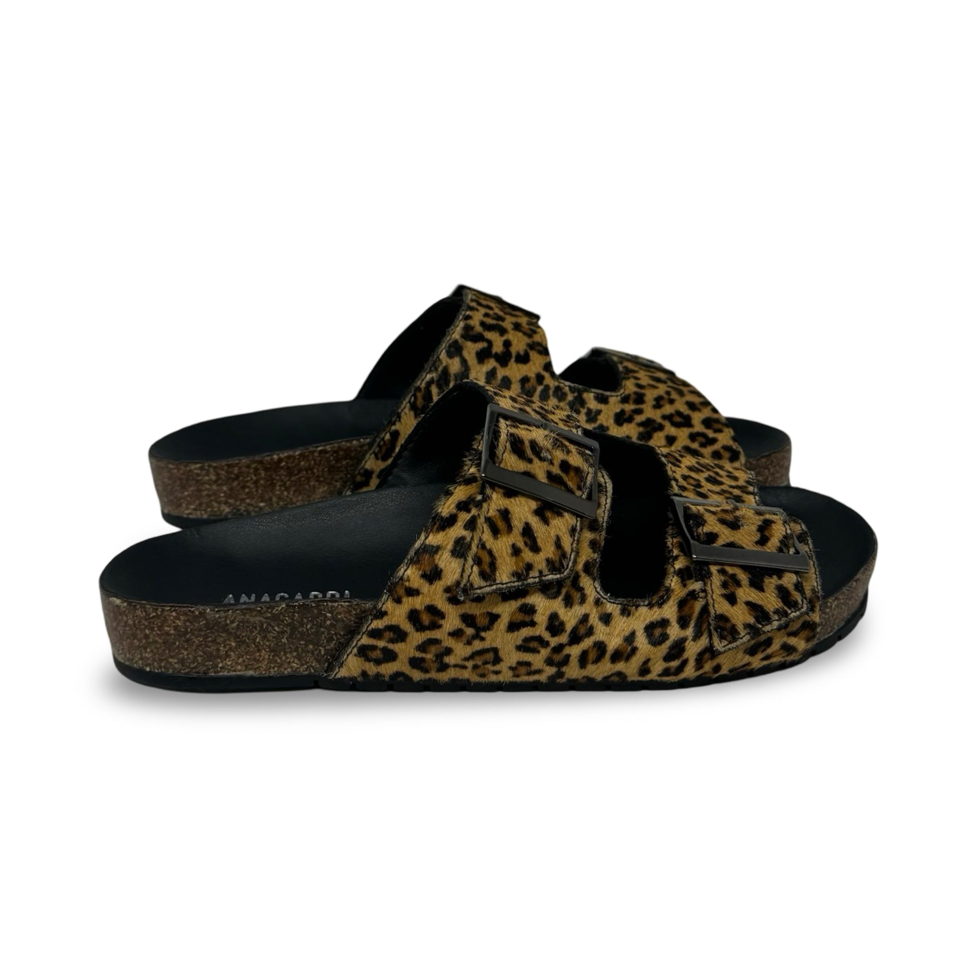 ANACAPRI Pony Hair Dual Strap Sandal