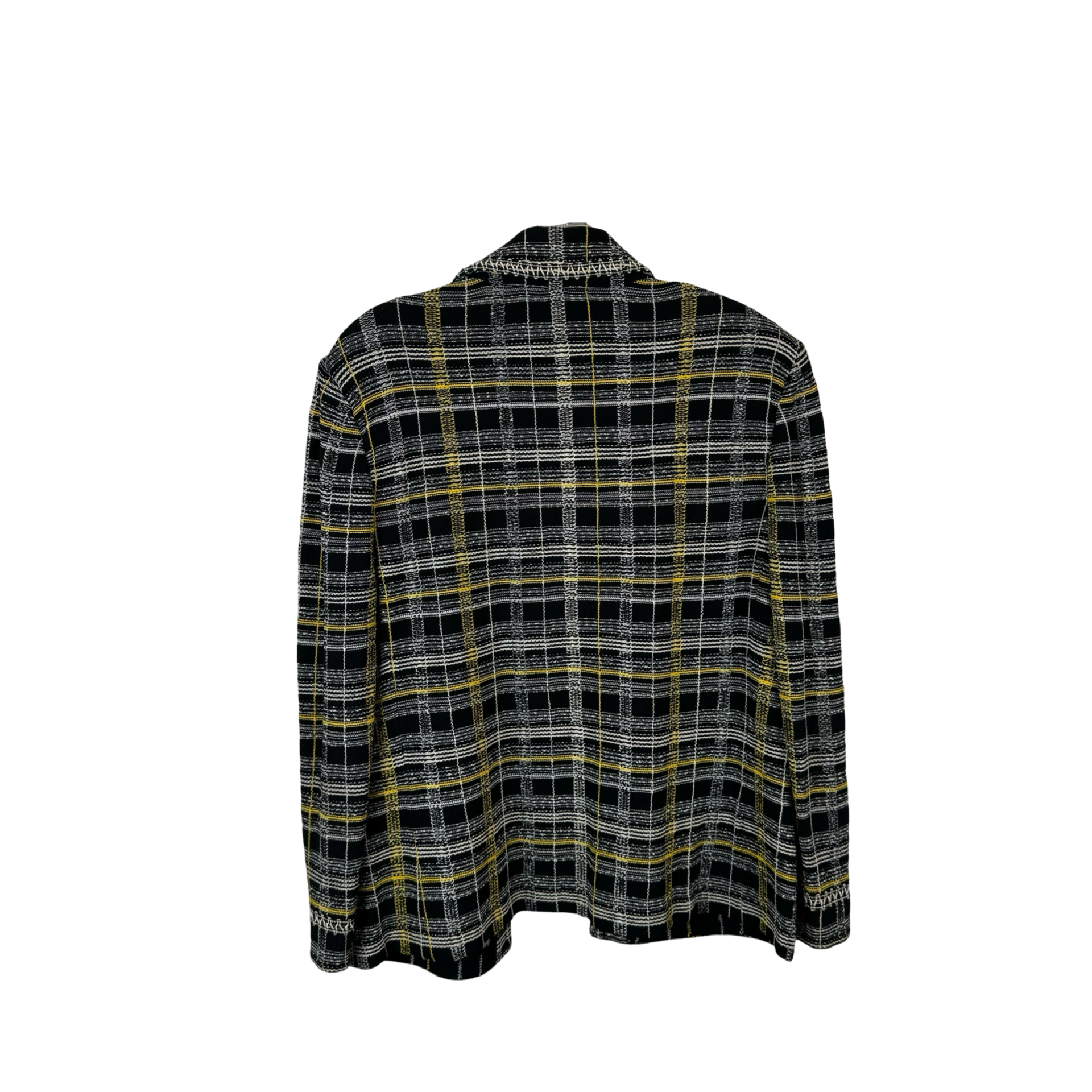 St John Collection Plaid Cardigan