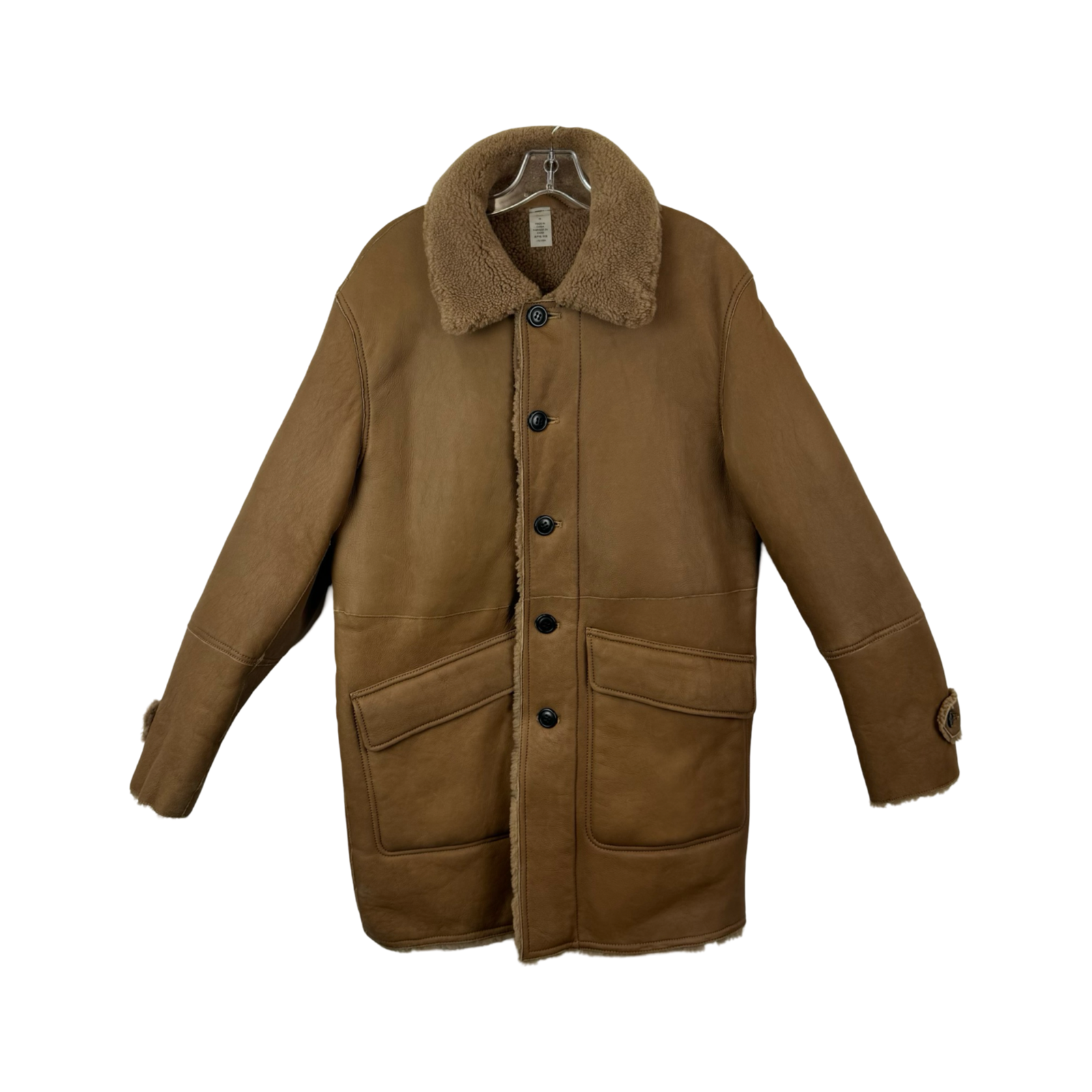 Coach Biscuit Reversible Shearling Coat