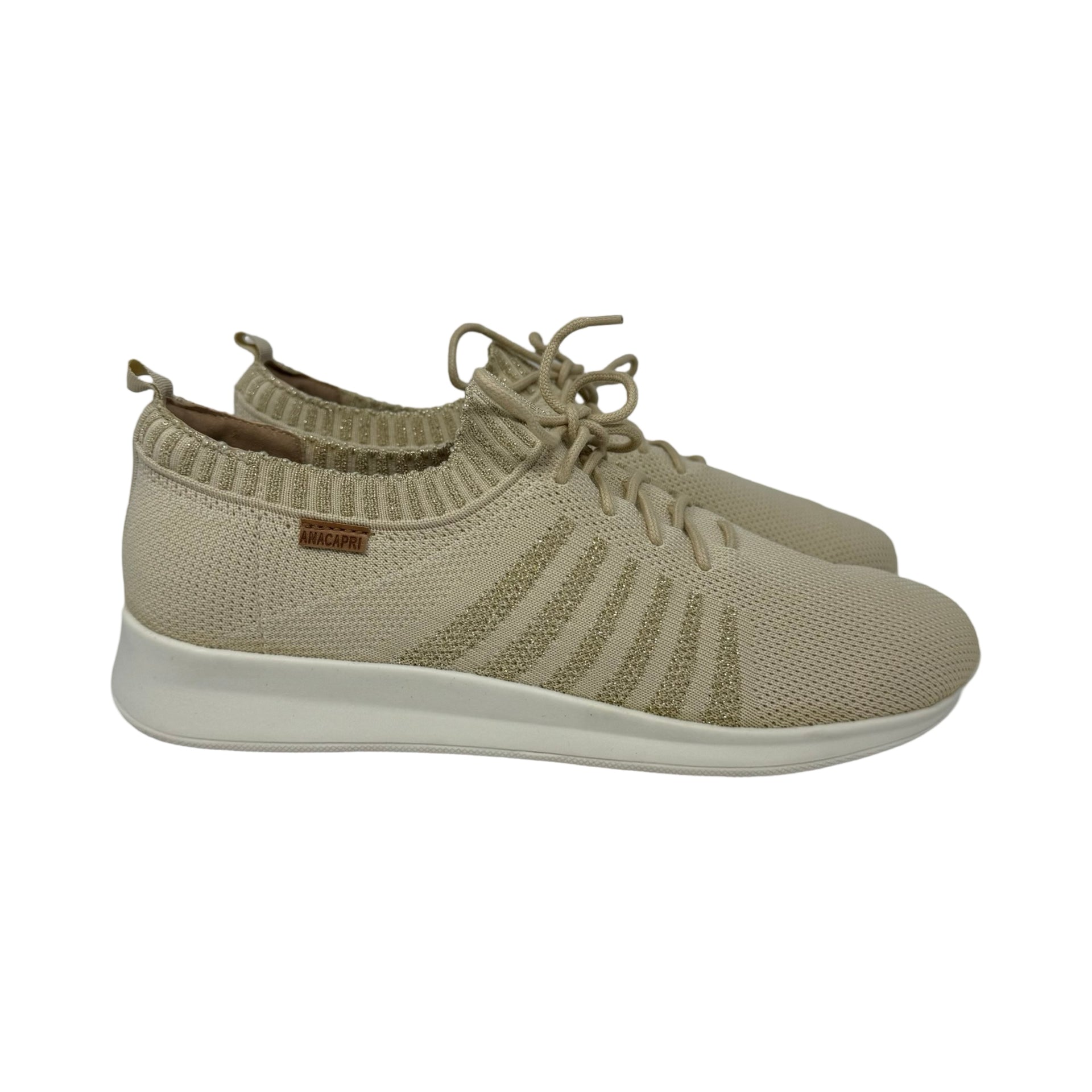 ANACAPRI Emilia Knit Glitter Sneakers