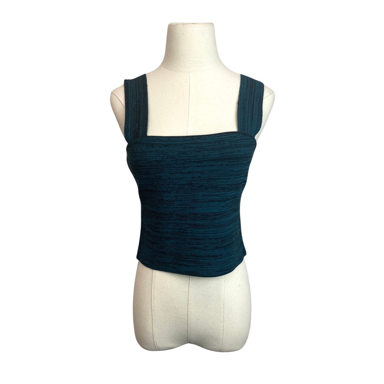 Proenza Schouler White Label Knit Bustier Top-Blue Front