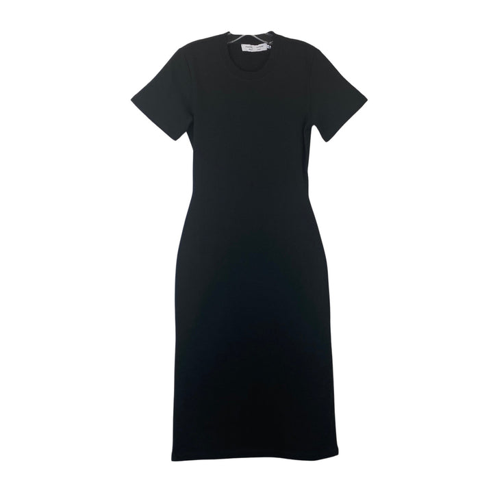 Proenza Schouler White Label Sweatshirt Dress-Black Front