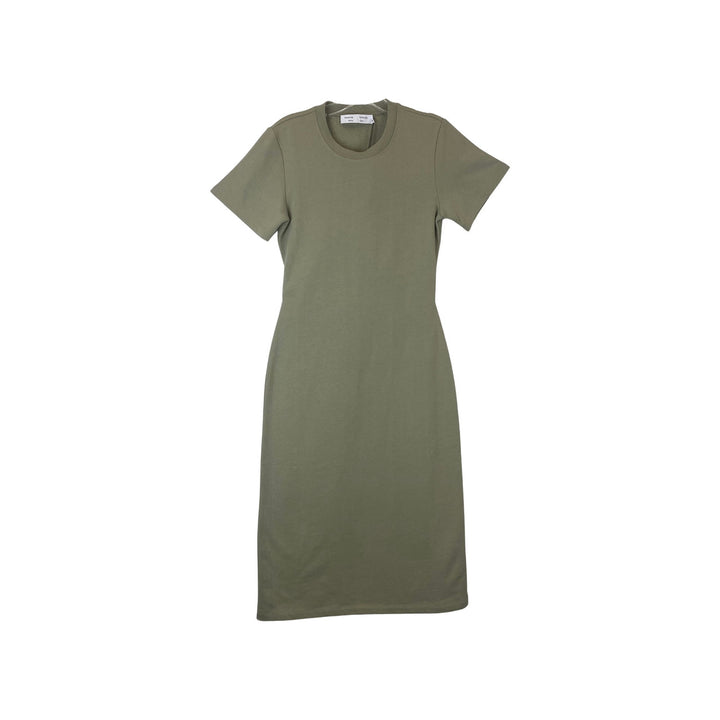 Proenza Schouler White Label Sweatshirt Dress-Green Front