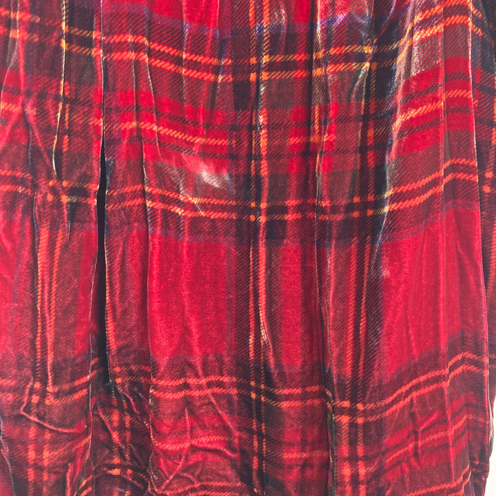 Vintage Peter Jensen Plaid Short Sleeved Bow Dress-detail