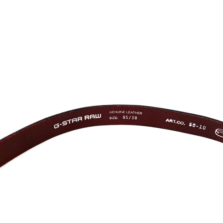 G-Star Raw Brown Contrast Buckle Belt-Label