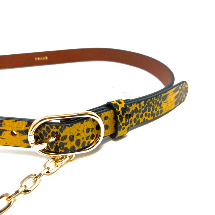 Frame Le Petit Oval Belt with Chain - Buckle