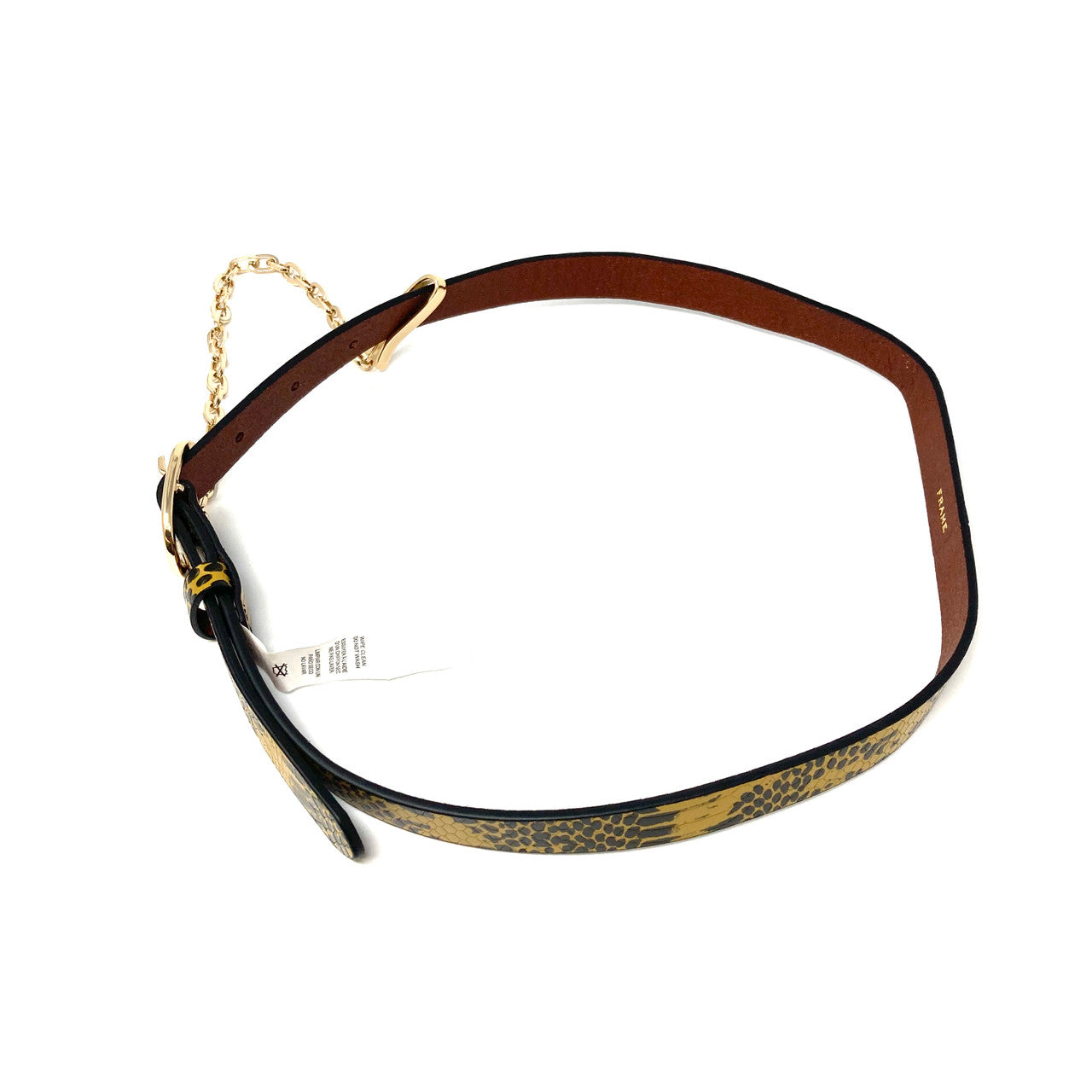 Frame Le Petit Oval Belt with Chain - Side