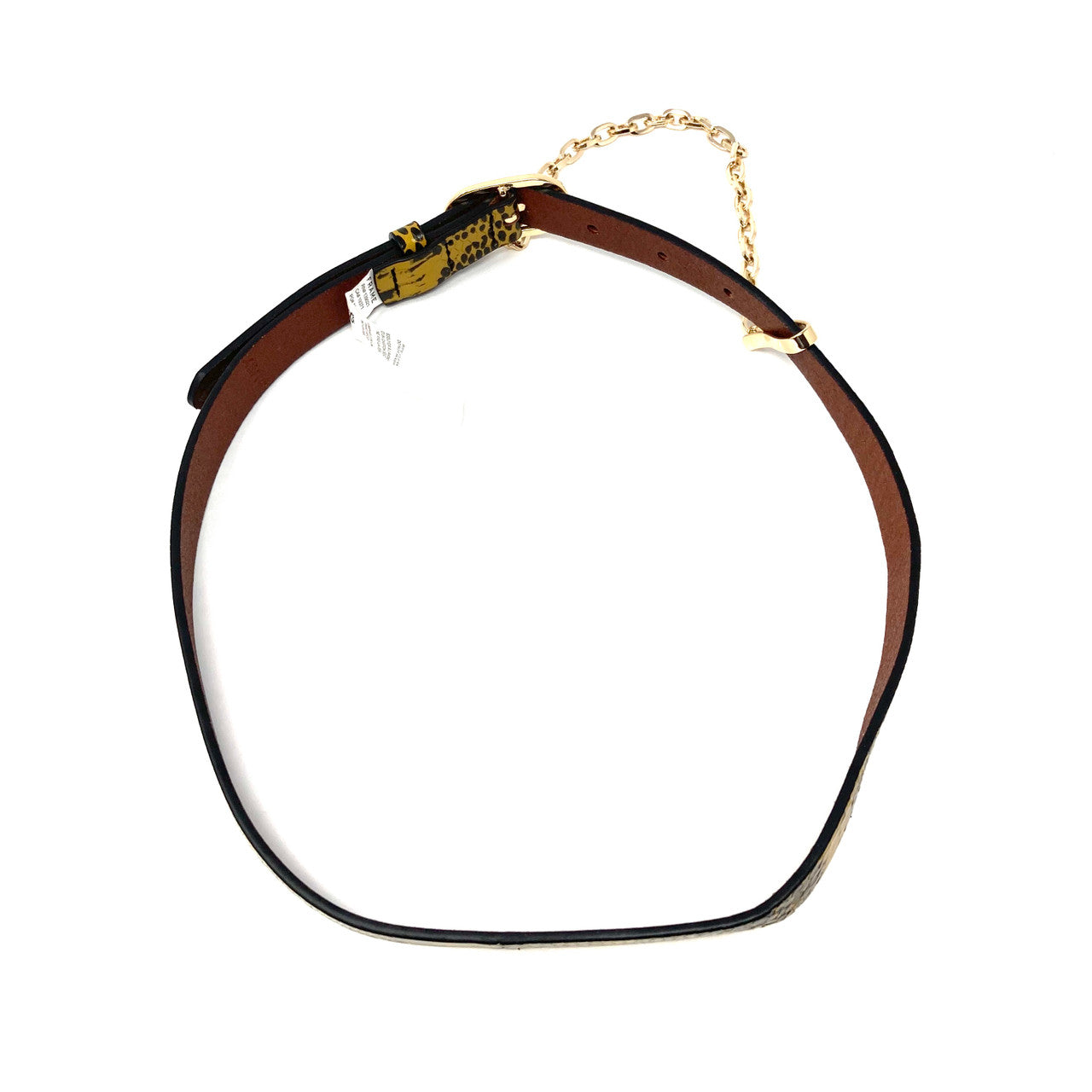 Frame Le Petit Oval Belt with Chain - Back