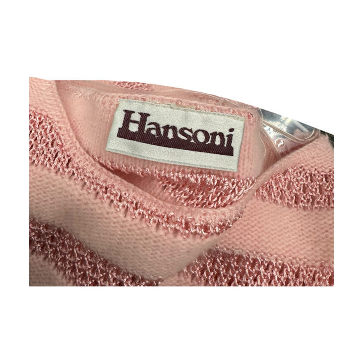 Hansoni Striped Wool Blend Sweater-Label