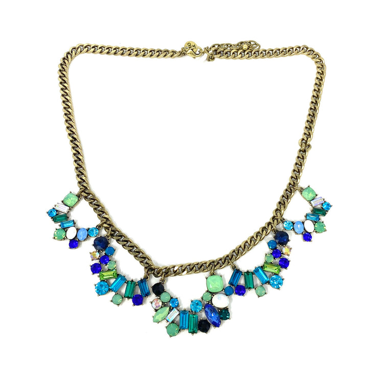 Multicolor Rhinestone Necklace-Thumbnail