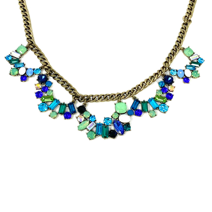 Multicolor Rhinestone Necklace-Detail