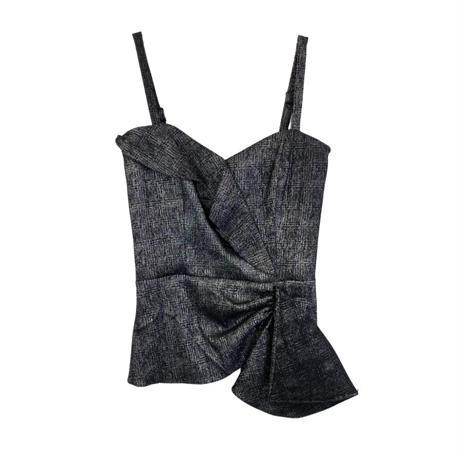 Parker Gunmetal Darcia Peplum Top-Thumbnail