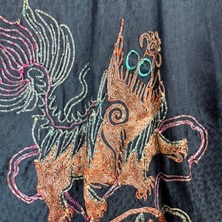 Vintage Dragon Embroidered Robe