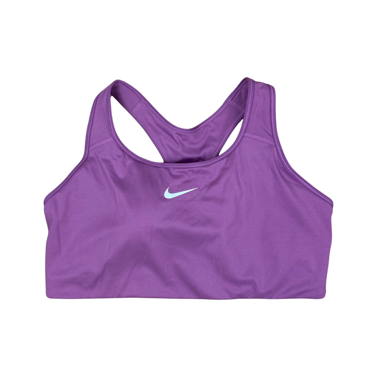 Nike Medium Support Dri Fit Sports Bra-purple front