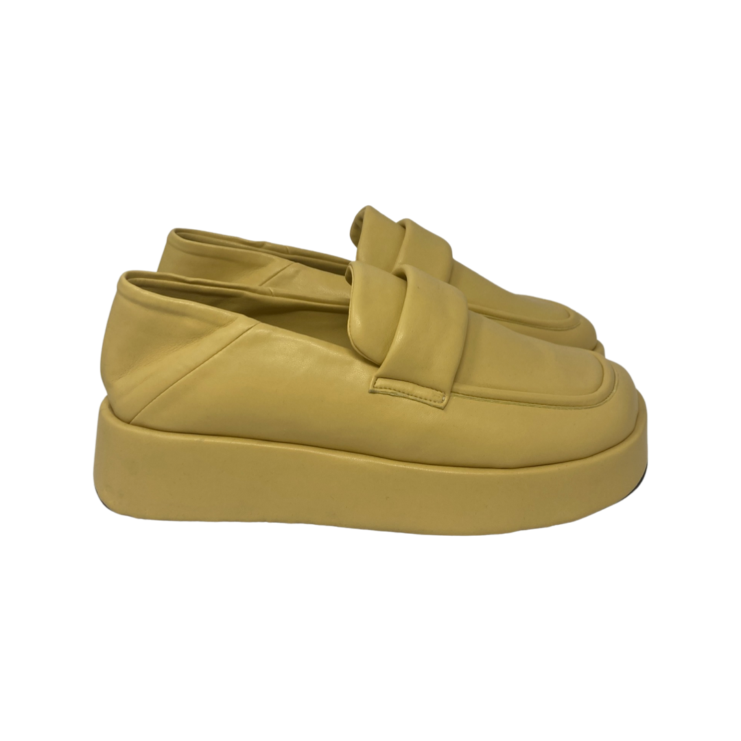 Simon Miller Mustard Vegan Leather Platform Loafers-Thumbnail