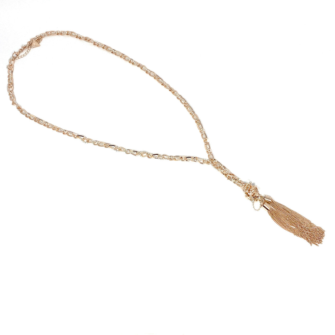 Guess Chain Tassel Statement Necklace- Front