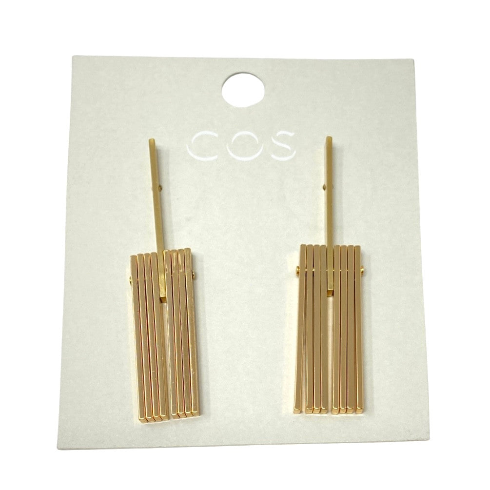 COS Moving Bar Dangle Earrings-Front