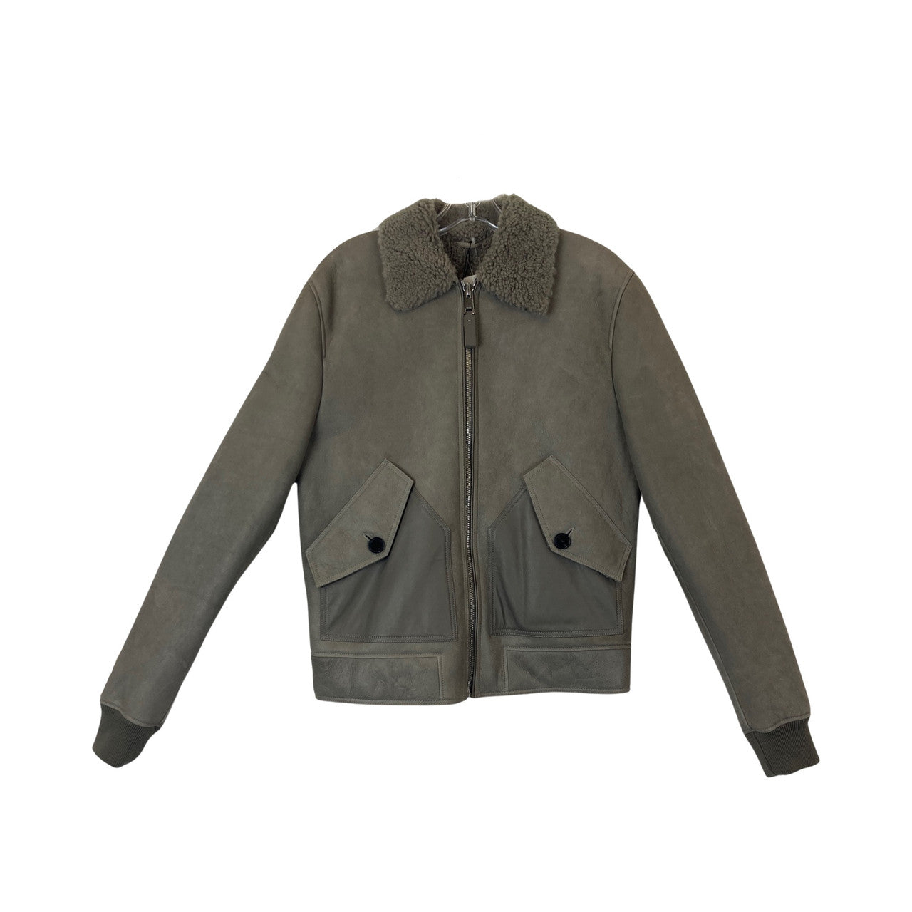 Reiss Shearling Bomber Jacket-Thumbnail