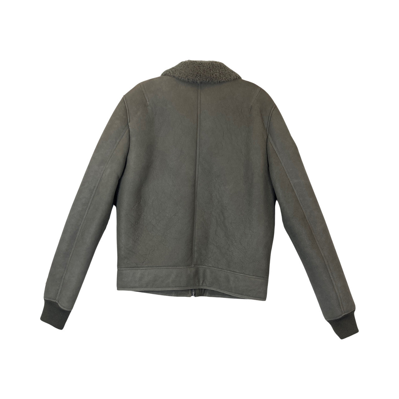 Reiss Shearling Bomber Jacket-back