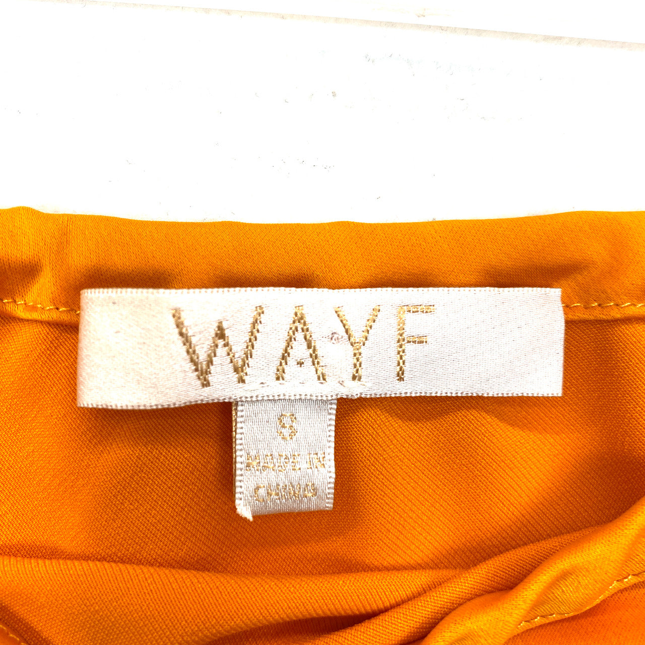 Wayf Elastic Waist Slip Skirt- Label