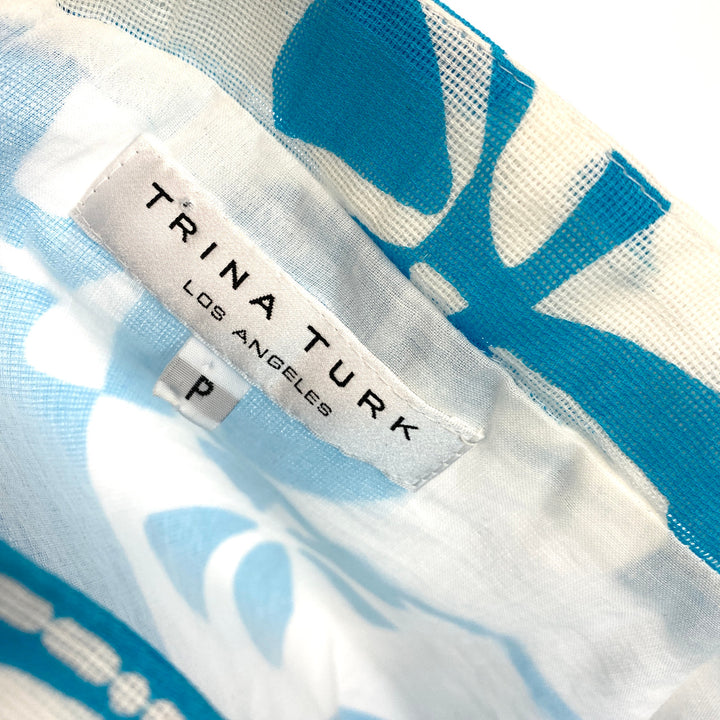 Trina Turk Graphic Peplum Top- Label