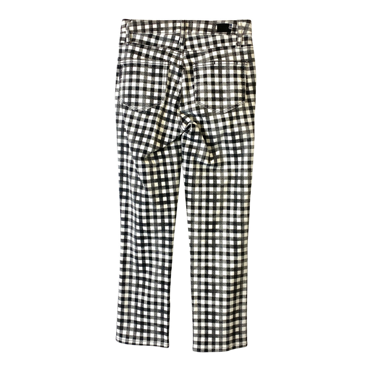 Paige Hoxton Gingham Skinny Jeans- Back